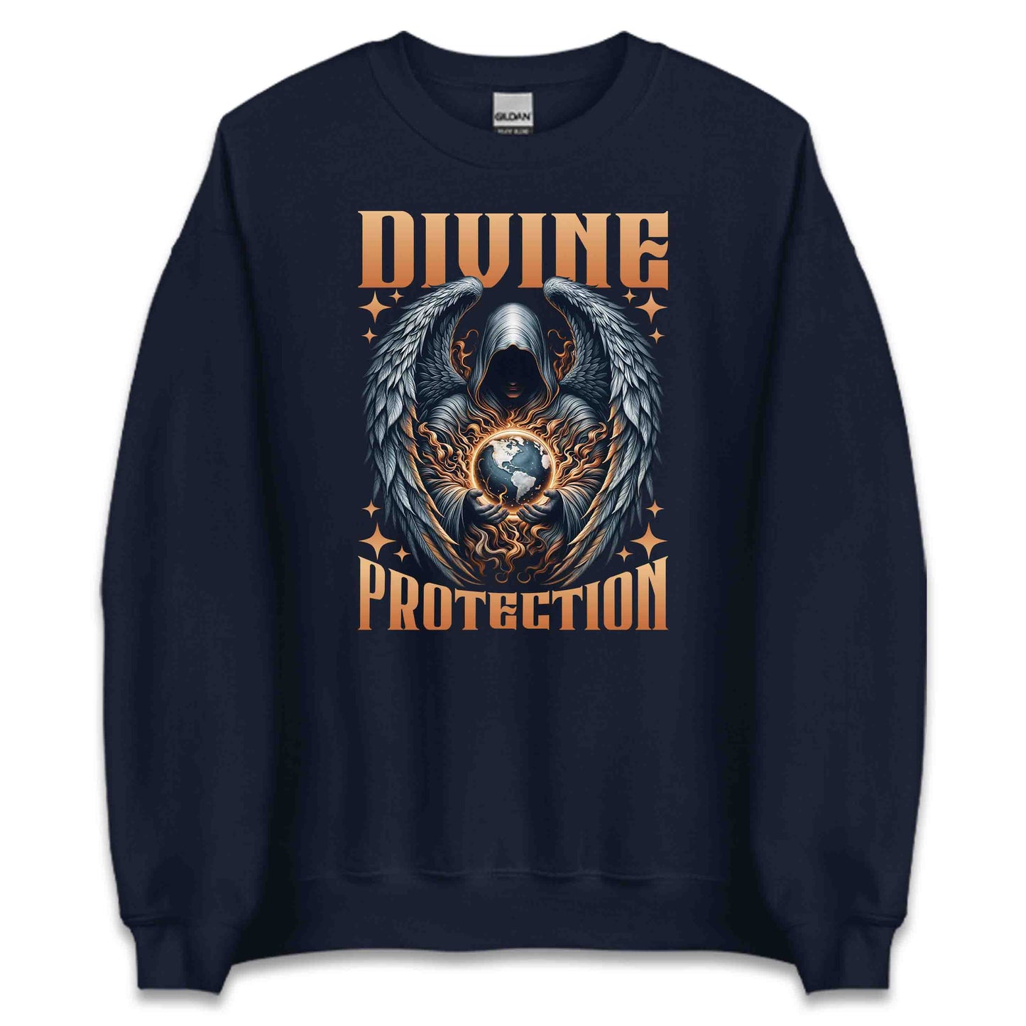 Divine Protection Guardian Angel with Glowing Earth | PRODUCT CODE: DVNPRTCNOGUA