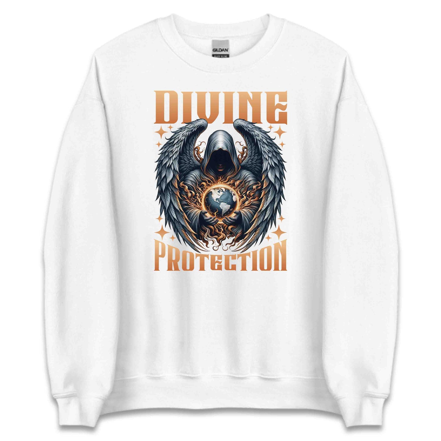Divine Protection Guardian Angel with Glowing Earth | PRODUCT CODE: DVNPRTCNOGUA