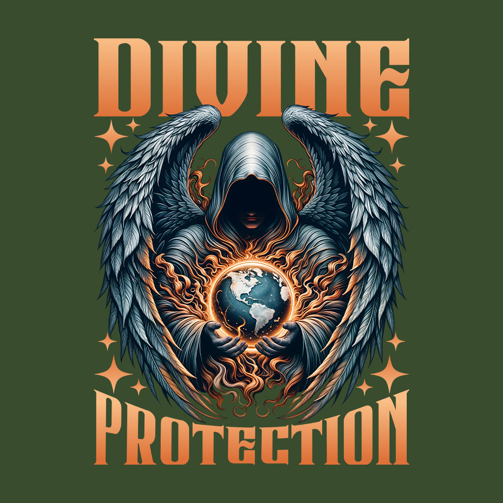 Divine Protection Guardian Angel with Glowing Earth | PRODUCT CODE: DVNPRTCNOGUA