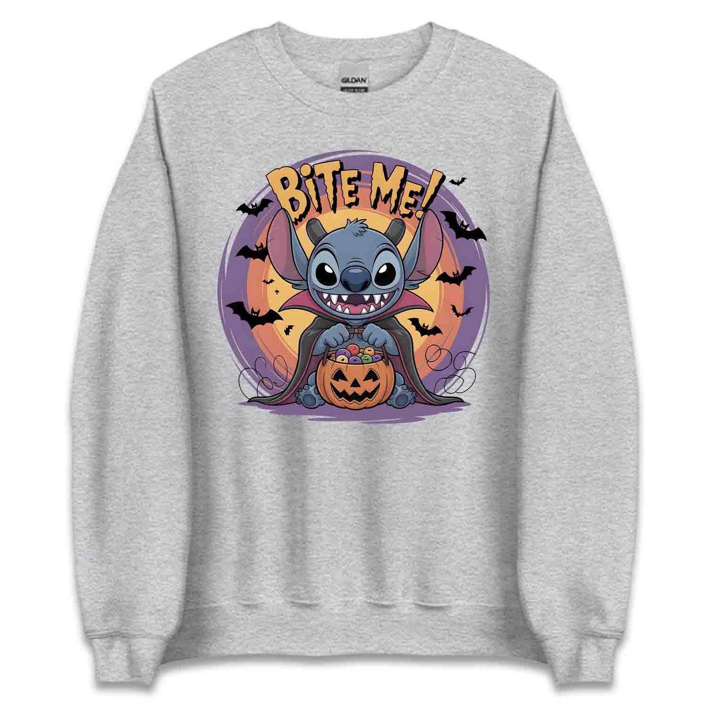 Disney Lilo & Stitch Vampire T-Shirt, Bite Me Halloween Sweatshirt, Horror Cartoon Hoodie | PRODUCT CODE: DVWEBRBITA