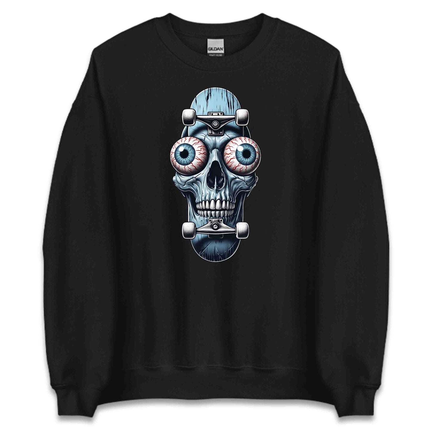 Edgy Skull Skateboard Skaters Extreme Sport | PRODUCT CODE: EDGYSKLBRDXM
