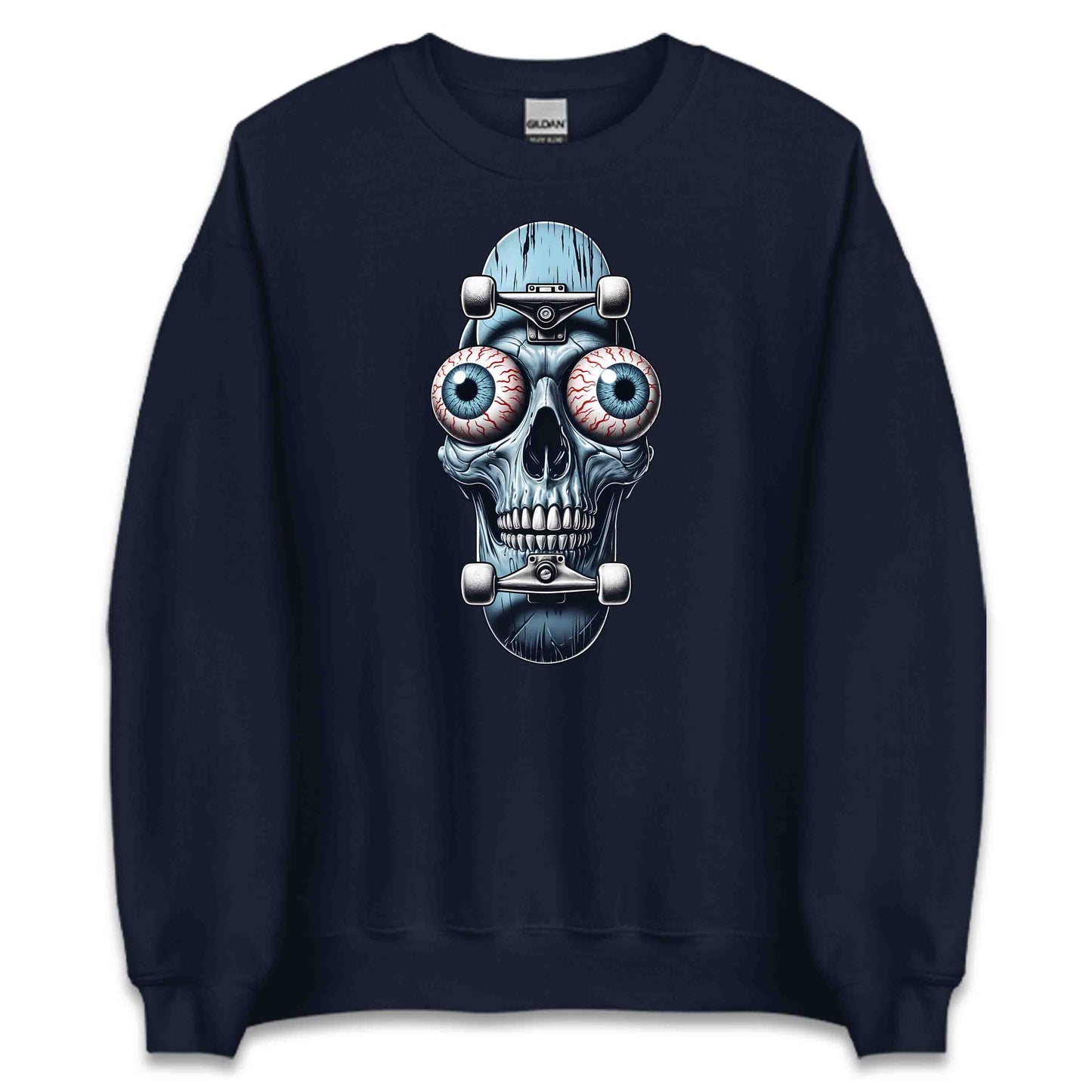 Edgy Skull Skateboard Skaters Extreme Sport | PRODUCT CODE: EDGYSKLBRDXM