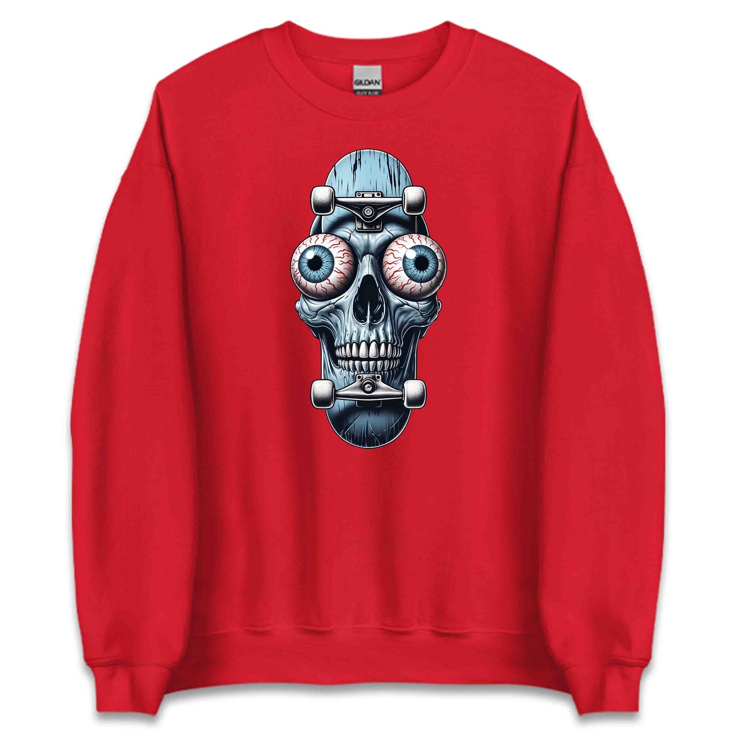 Edgy Skull Skateboard Skaters Extreme Sport | PRODUCT CODE: EDGYSKLBRDXM