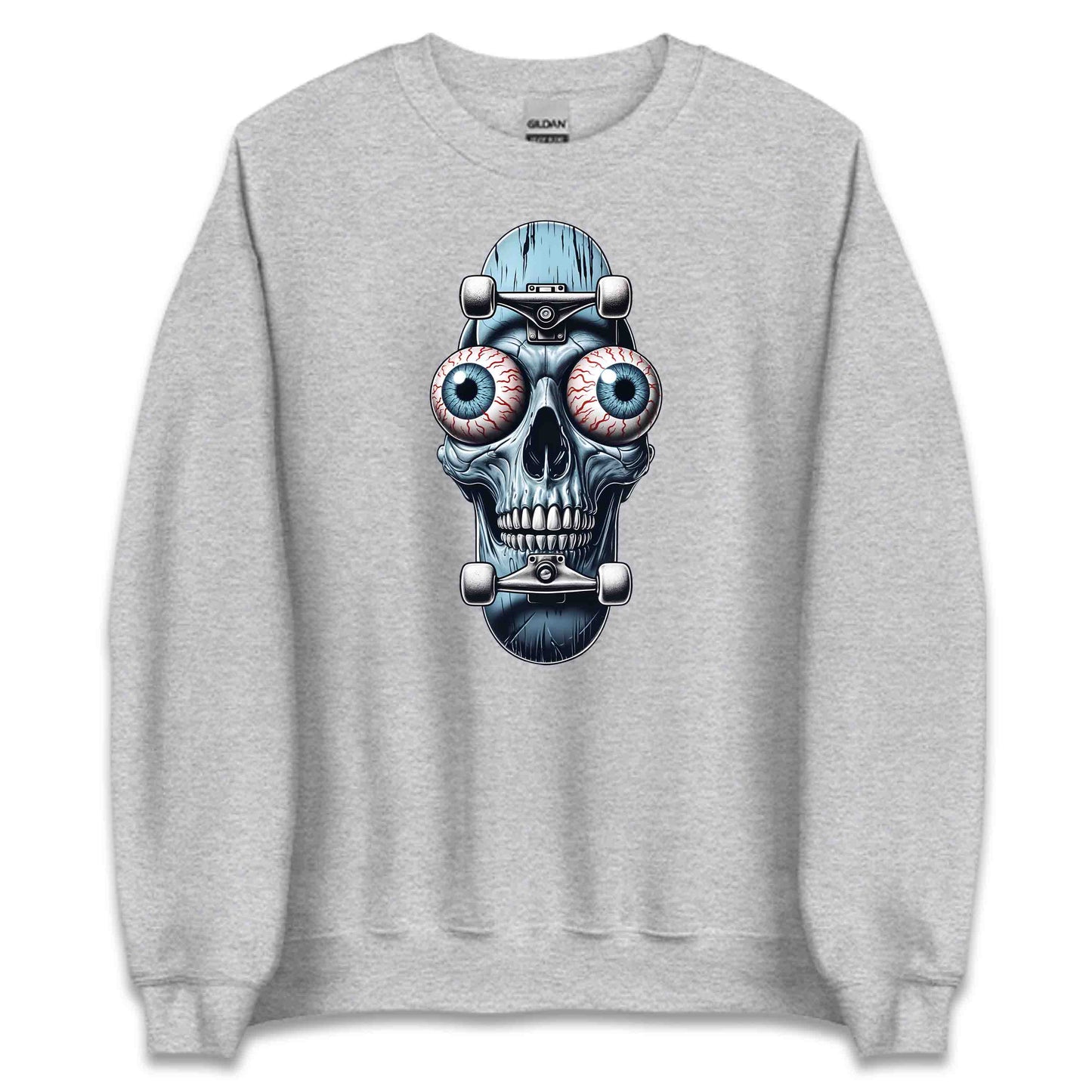 Edgy Skull Skateboard Skaters Extreme Sport | PRODUCT CODE: EDGYSKLBRDXM