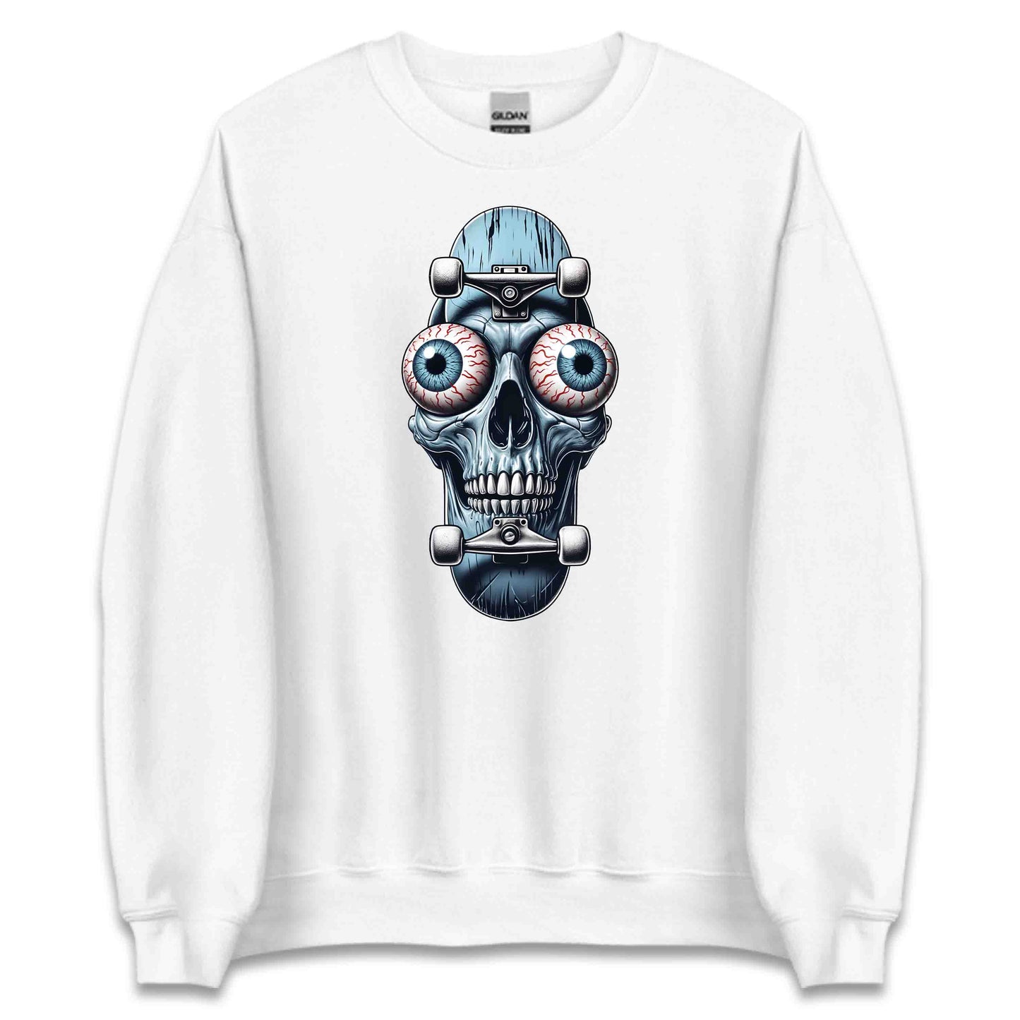 Edgy Skull Skateboard Skaters Extreme Sport | PRODUCT CODE: EDGYSKLBRDXM