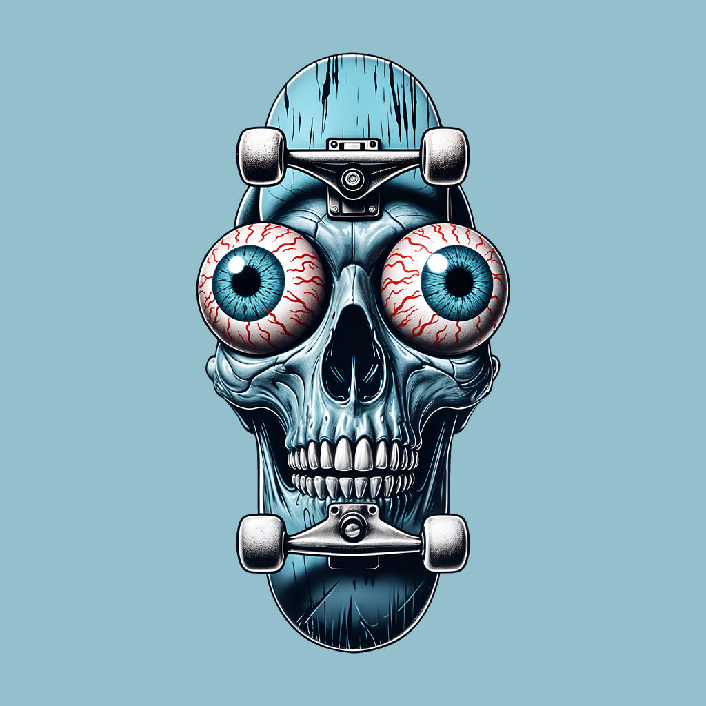 Edgy Skull Skateboard Skaters Extreme Sport | PRODUCT CODE: EDGYSKLBRDXM
