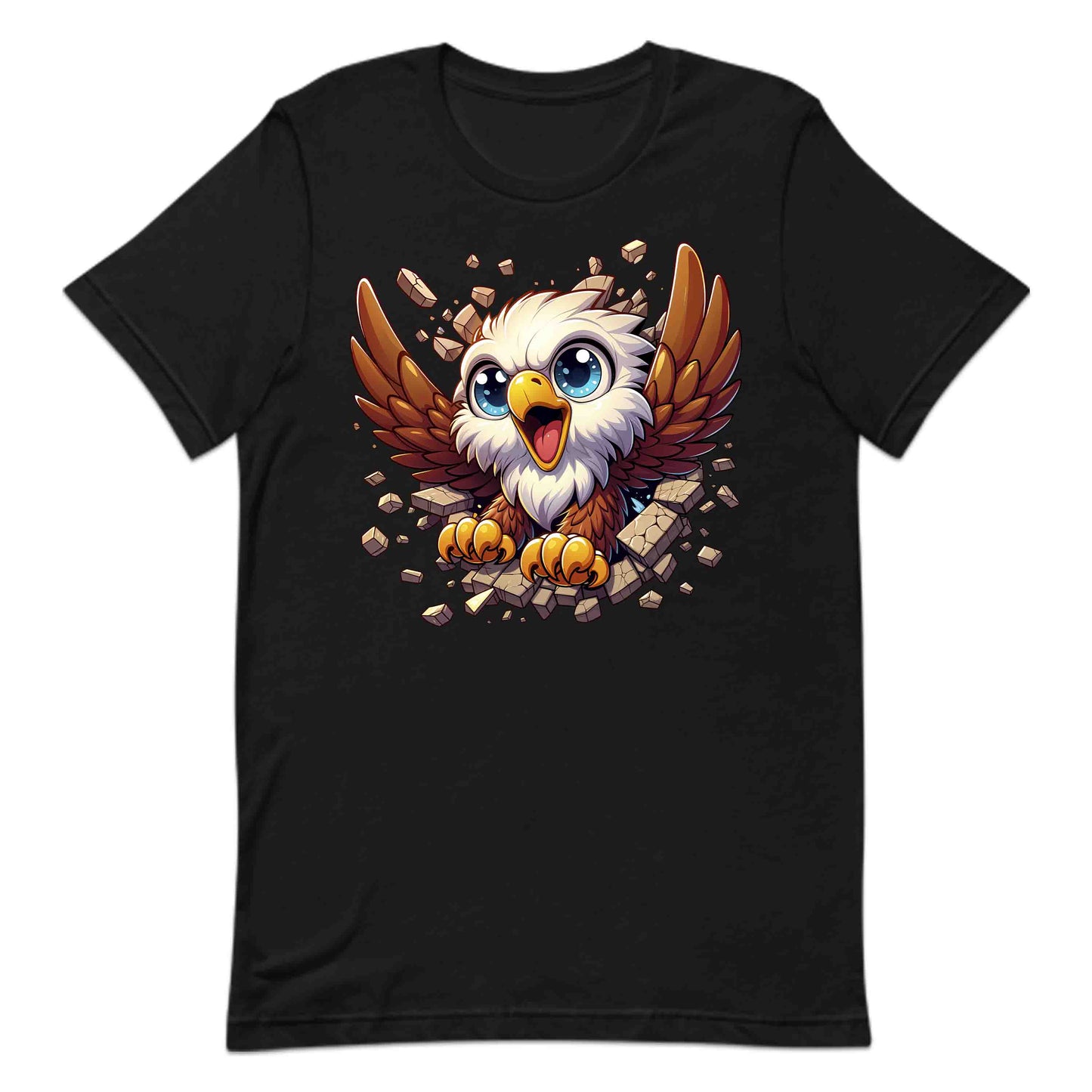 Eagle Breaking Through Wall 3D Realistic Powerful Baby Eagle | PRODUCT CODE: EGLBRKNWLAPO