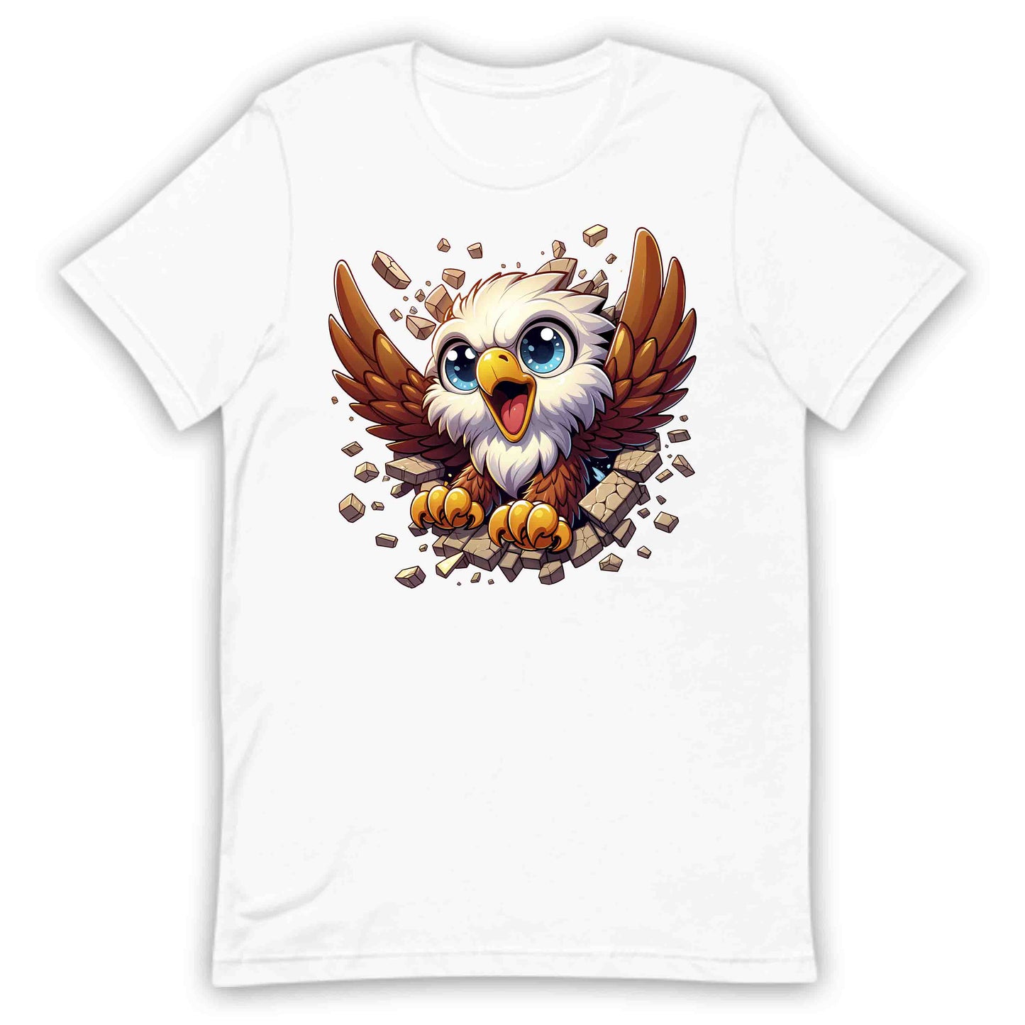 Eagle Breaking Through Wall 3D Realistic Powerful Baby Eagle | PRODUCT CODE: EGLBRKNWLAPO