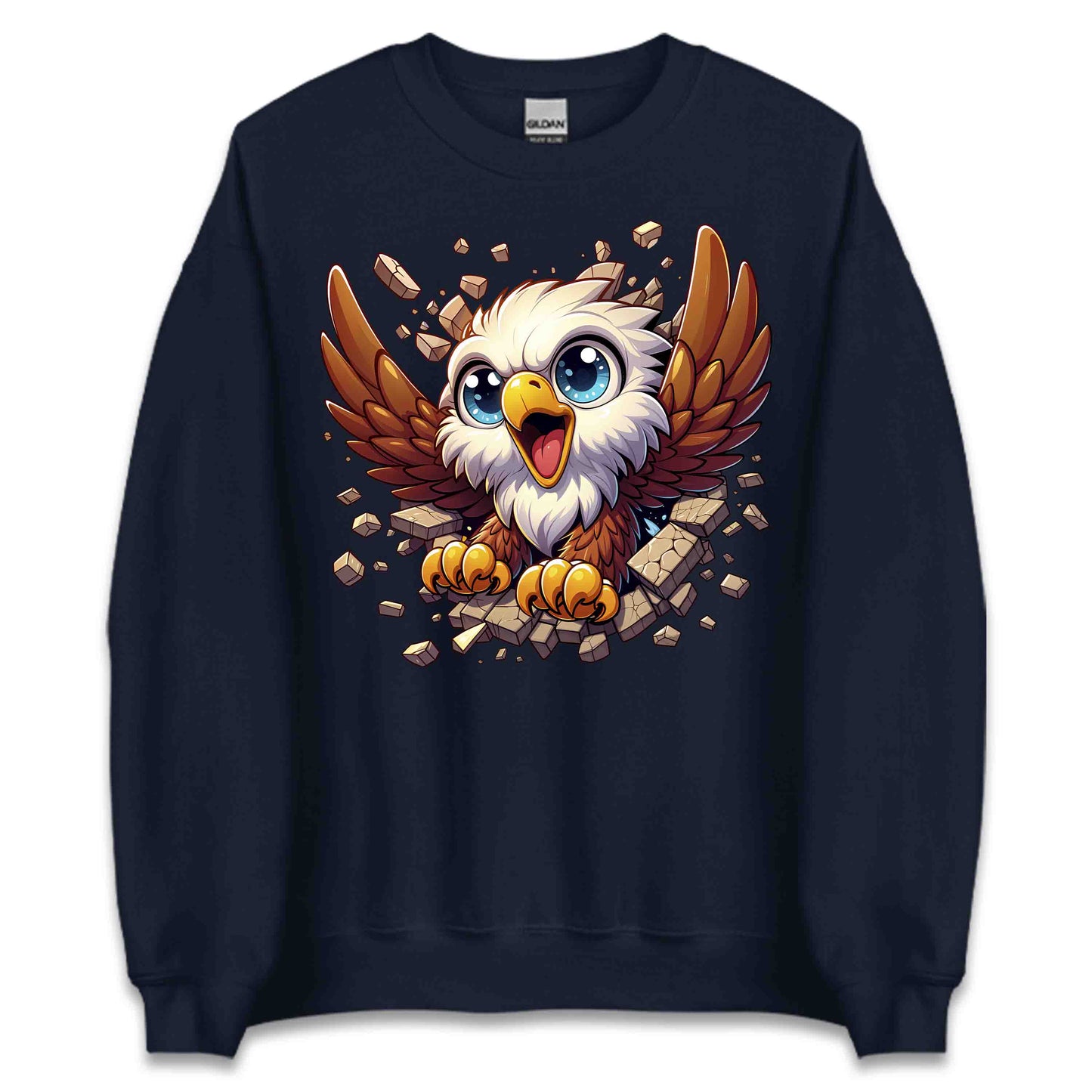 Eagle Breaking Through Wall 3D Realistic Powerful Baby Eagle | PRODUCT CODE: EGLBRKNWLAPO
