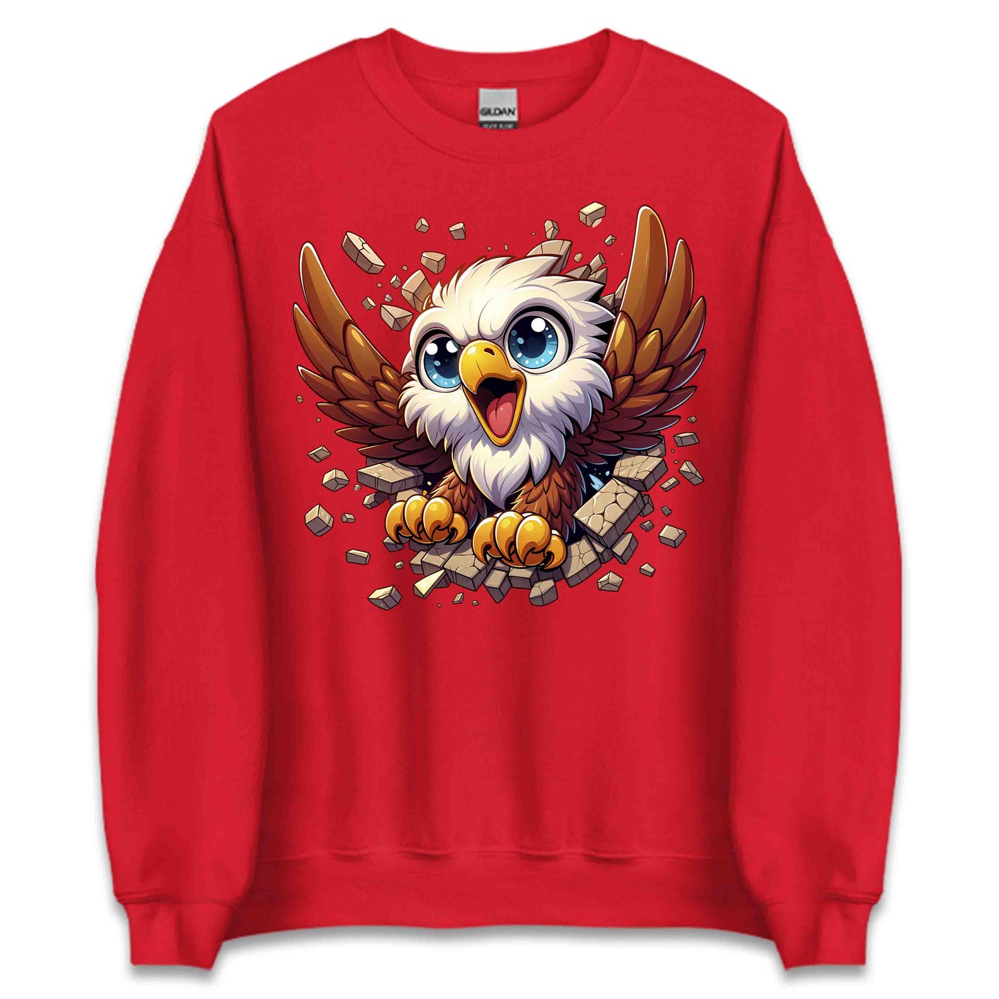 Eagle Breaking Through Wall 3D Realistic Powerful Baby Eagle | PRODUCT CODE: EGLBRKNWLAPO