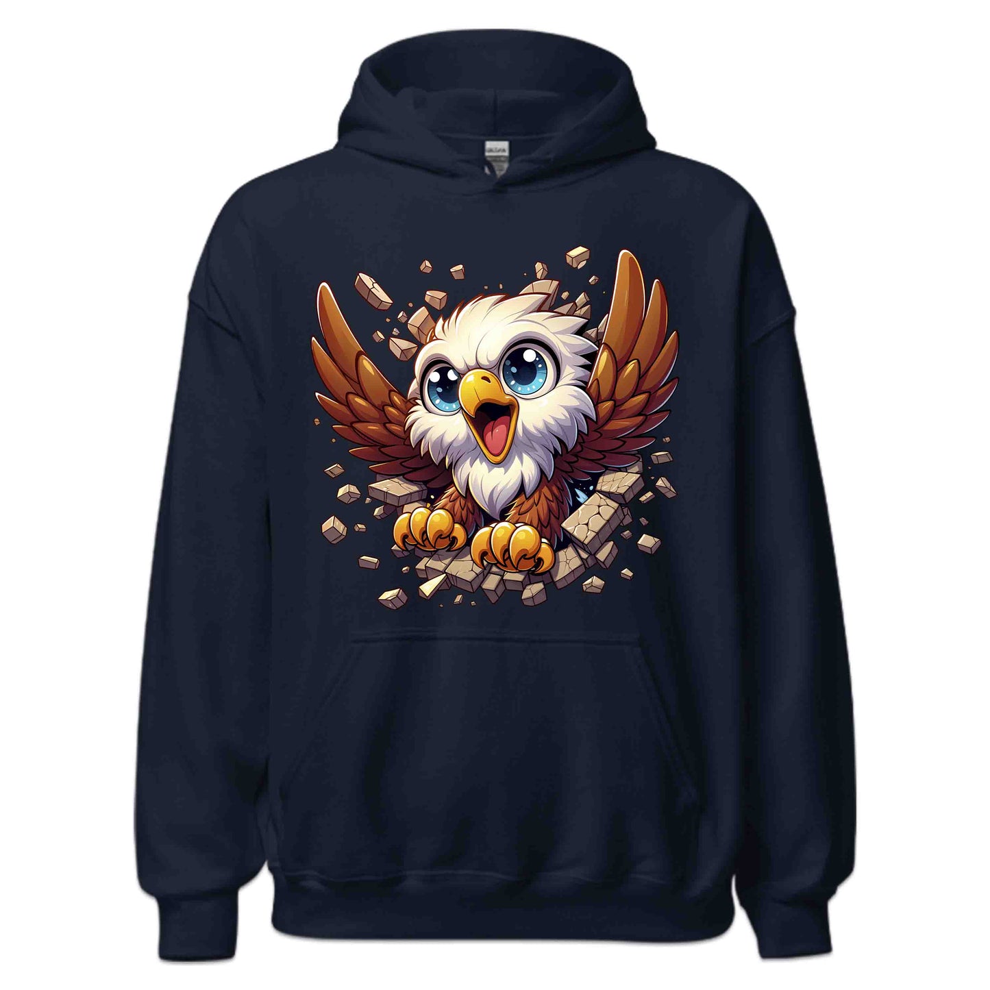 Eagle Breaking Through Wall 3D Realistic Powerful Baby Eagle | PRODUCT CODE: EGLBRKNWLAPO