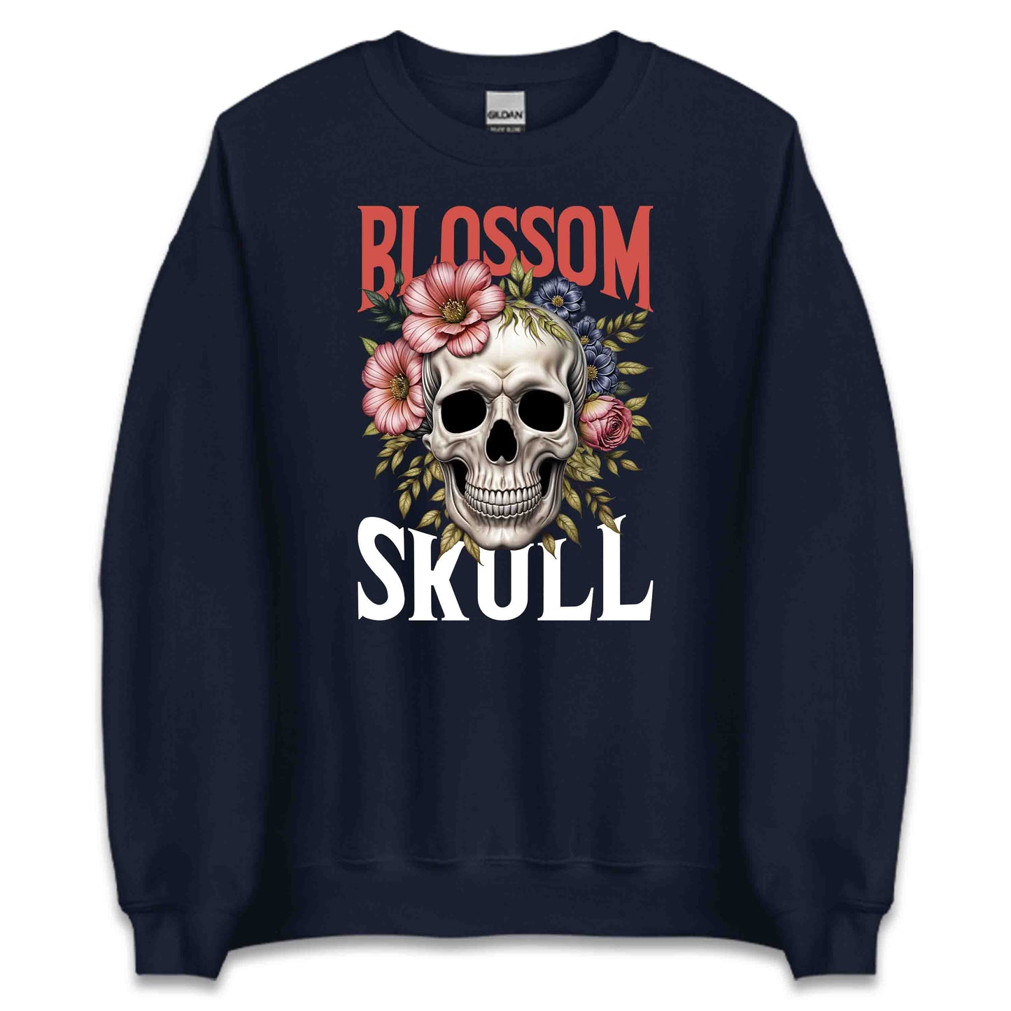Elegant Skull & Floral Gothic Blossom Skull Edgy Romantic Styles | PRODUCT CODE: EGLNTSKLUFAO