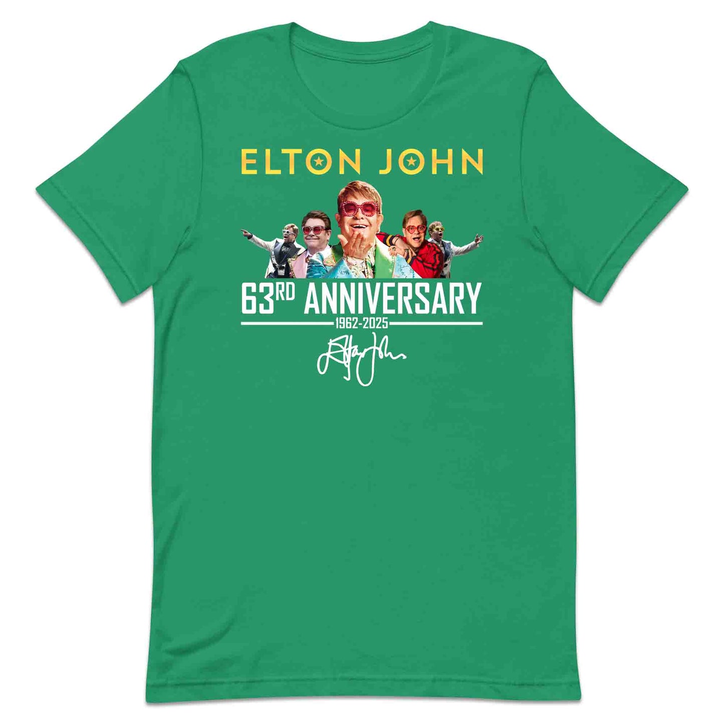 Elton John 63rd Anniversary T-Shirt, Jumper & Hoodie – Iconic Eras (1962–2025) Retro Pop Tribute with Signature Flair | PRODUCT CODE: EHJADSJL