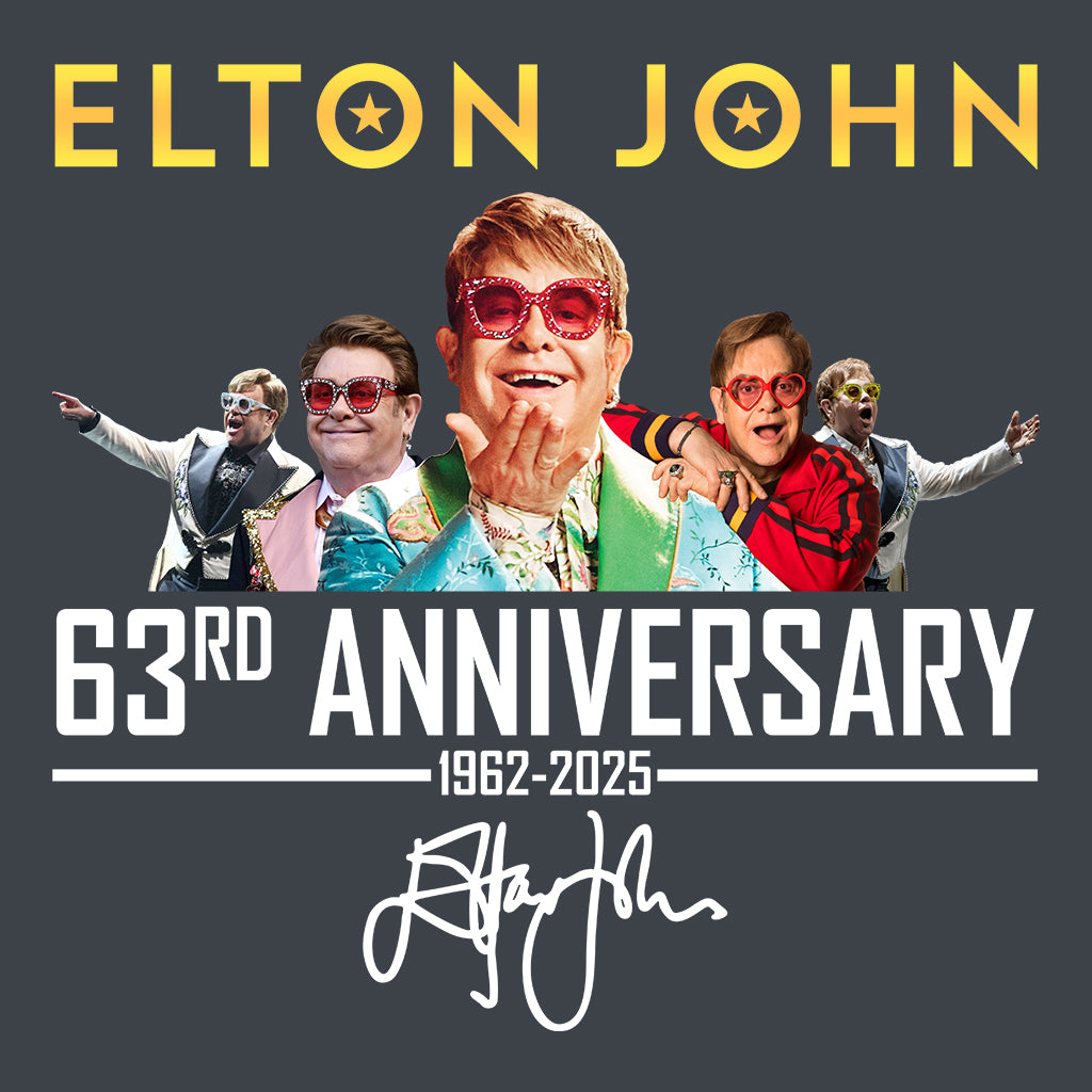 Elton John 63rd Anniversary T-Shirt, Jumper & Hoodie – Iconic Eras (1962–2025) Retro Pop Tribute with Signature Flair | PRODUCT CODE: EHJADSJL