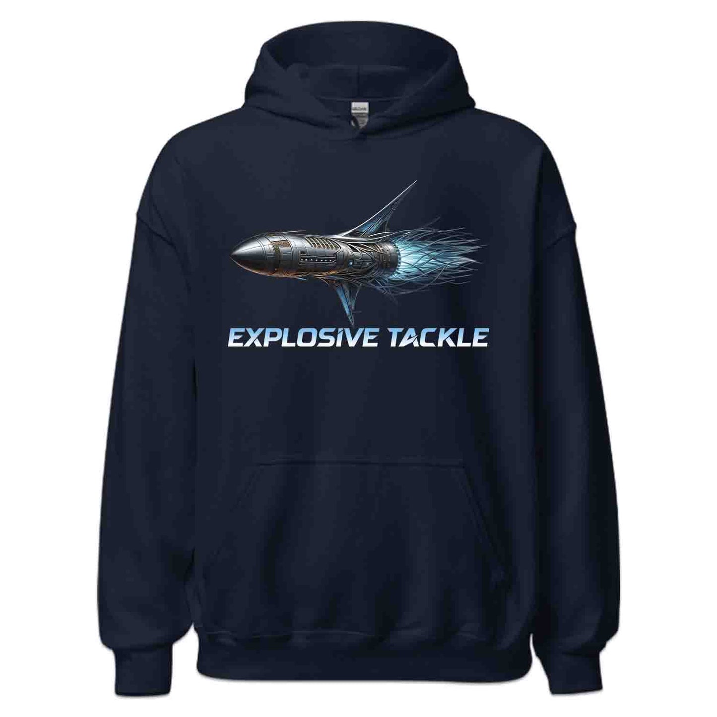 Explosive Tackle T-Shirt, Cyberpunk Rocket Sweatshirt, Sci-Fi Spacecraft Turbo Jet Hoodie | PRODUCT CODE: EHXJKAPRLVK
