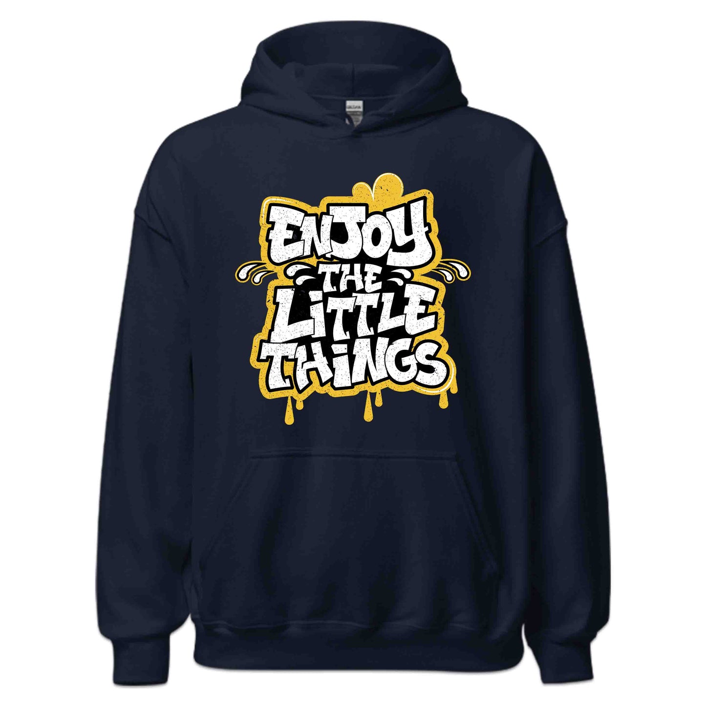 Enjoy the Little Things Retro Inspirational Typography Positive Quote | PRODUCT CODE: EJNYTHLENGSR
