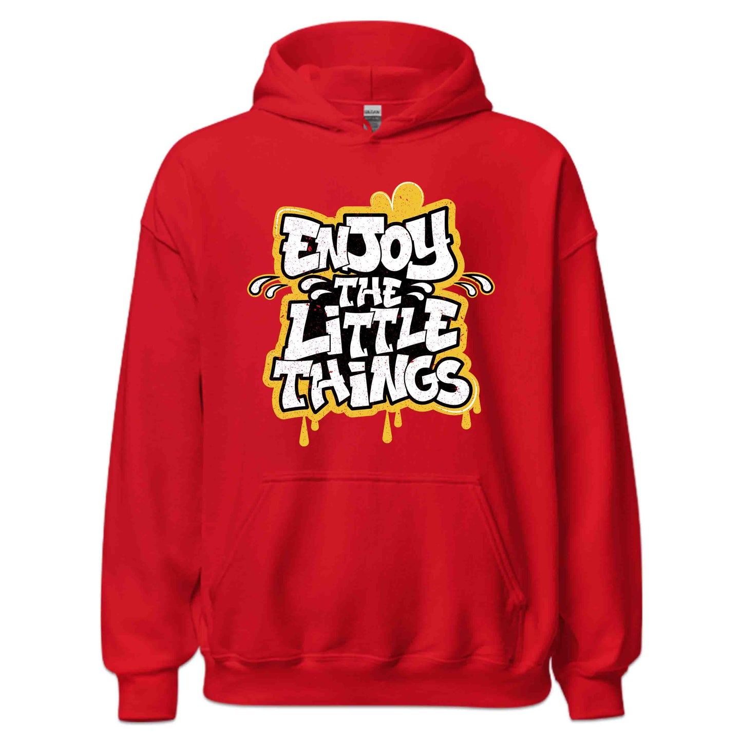 Enjoy the Little Things Retro Inspirational Typography Positive Quote | PRODUCT CODE: EJNYTHLENGSR