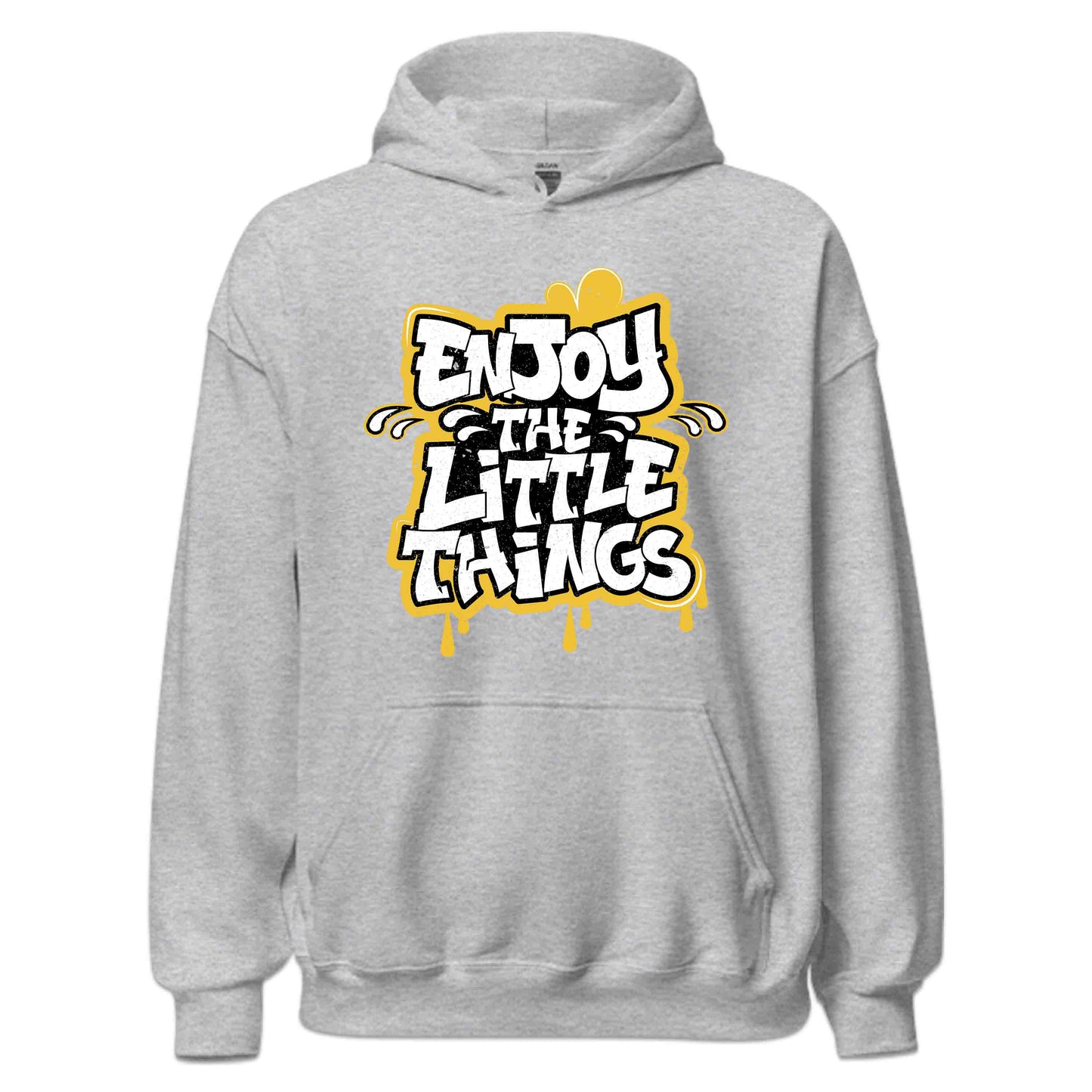 Enjoy the Little Things Retro Inspirational Typography Positive Quote | PRODUCT CODE: EJNYTHLENGSR