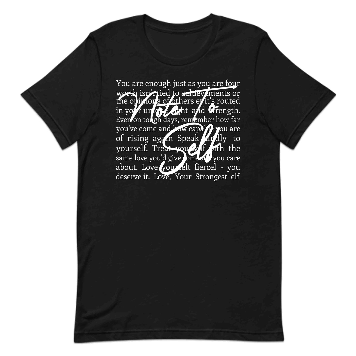 Empowering Note to Self Motivational Inspirational Quote | PRODUCT CODE: EMRNPGTOSLFM