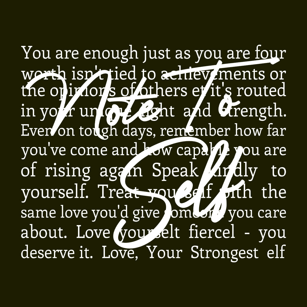 Empowering Note to Self Motivational Inspirational Quote | PRODUCT CODE: EMRNPGTOSLFM