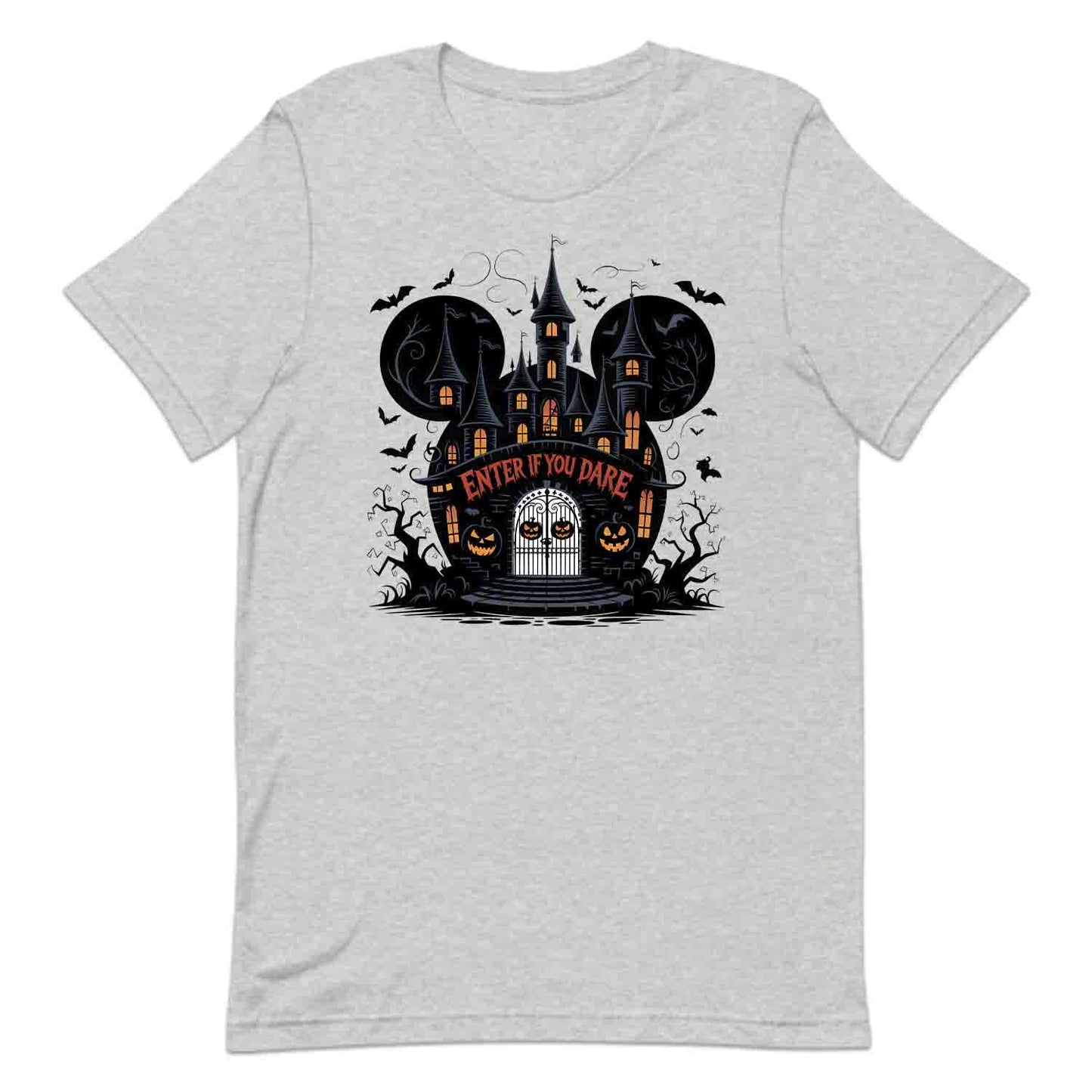Enter If You Dare Disney Haunted Castle T-Shirt, Spooky Gothic Sweatshirt, Mickey Mouse Halloween Hoodie | PRODUCT CODE: ENASDTUADIH