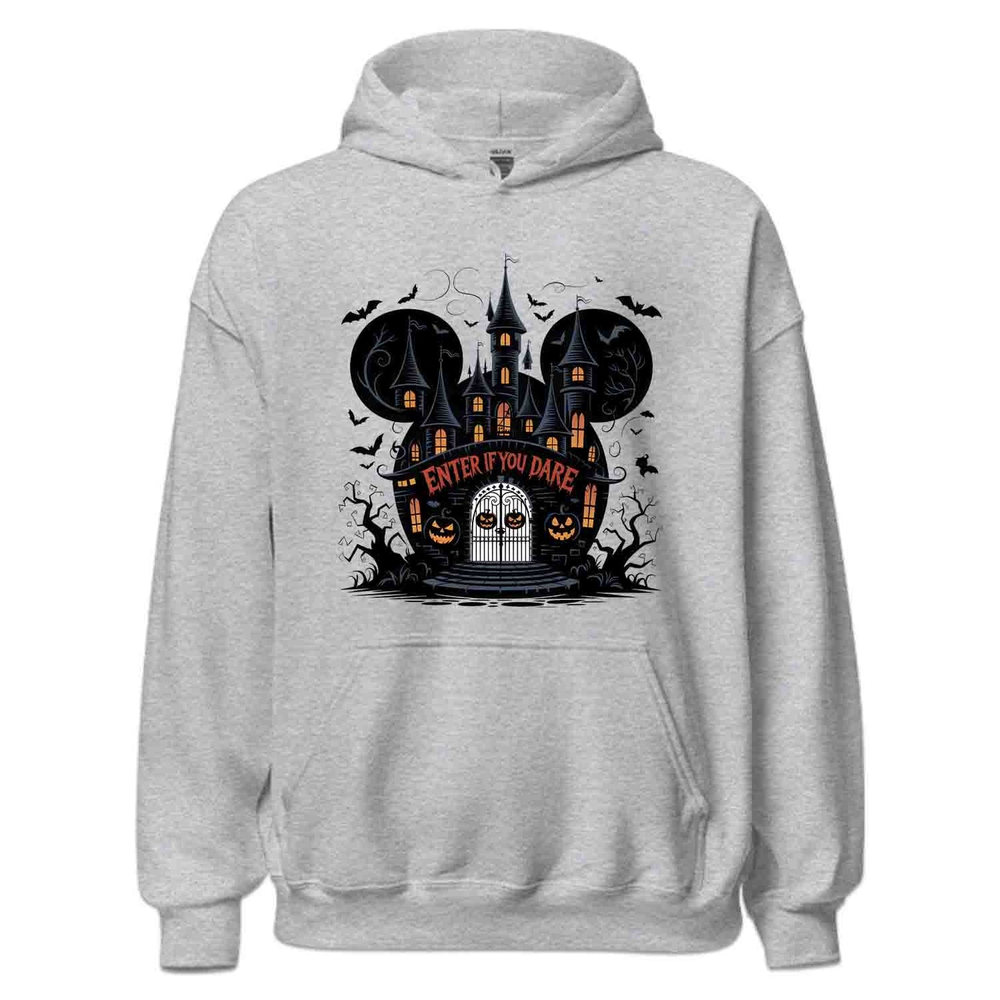 Enter If You Dare Disney Haunted Castle T-Shirt, Spooky Gothic Sweatshirt, Mickey Mouse Halloween Hoodie | PRODUCT CODE: ENASDTUADIH