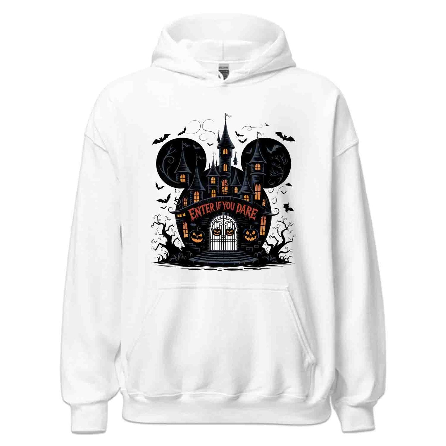 Enter If You Dare Disney Haunted Castle T-Shirt, Spooky Gothic Sweatshirt, Mickey Mouse Halloween Hoodie | PRODUCT CODE: ENASDTUADIH