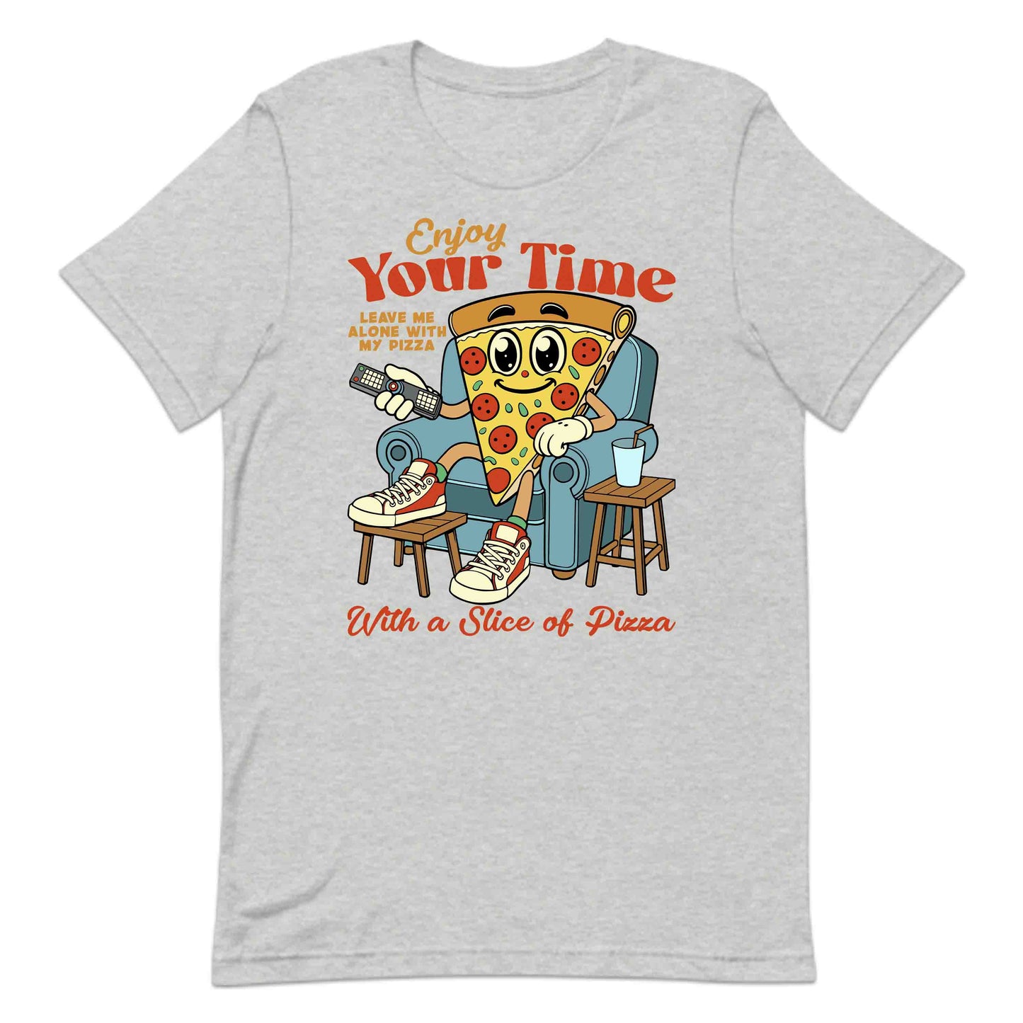 Enjoy Your Time Pizza Lover Cartoon Pizza Humor | PRODUCT CODE: ENYJYROTMPAC
