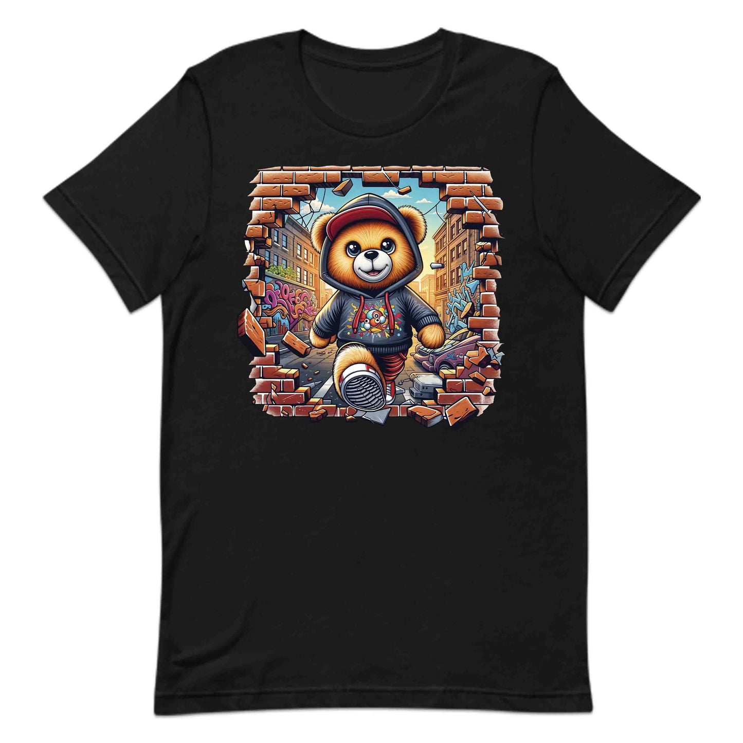 Epic Bear Breaking Through Brick Wall 3D Realistic Bear | PRODUCT CODE: EPBREKNGWLAP