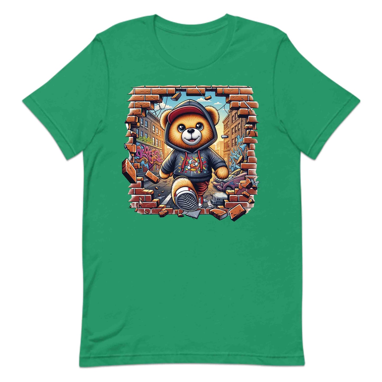 Epic Bear Breaking Through Brick Wall 3D Realistic Bear | PRODUCT CODE: EPBREKNGWLAP