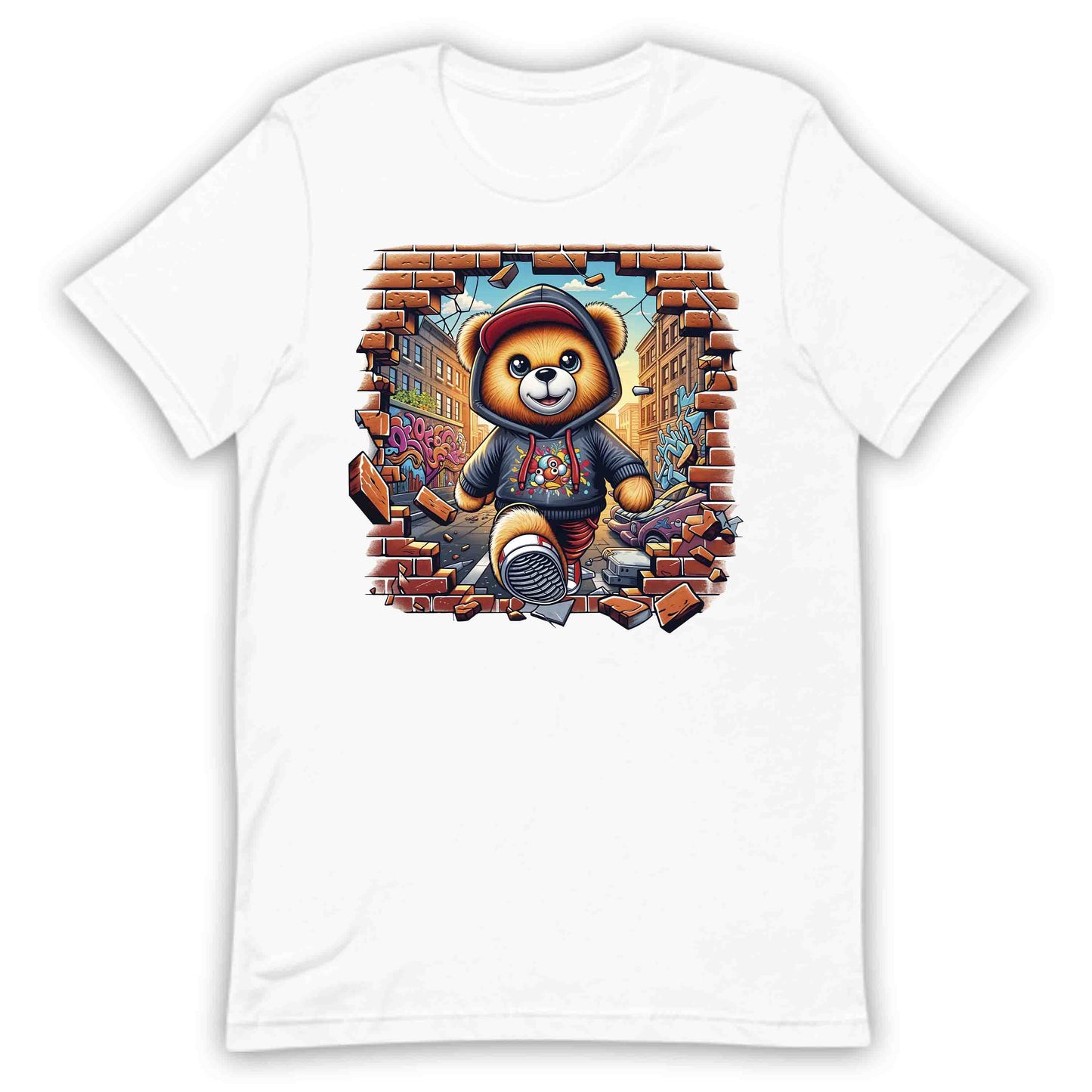 Epic Bear Breaking Through Brick Wall 3D Realistic Bear | PRODUCT CODE: EPBREKNGWLAP