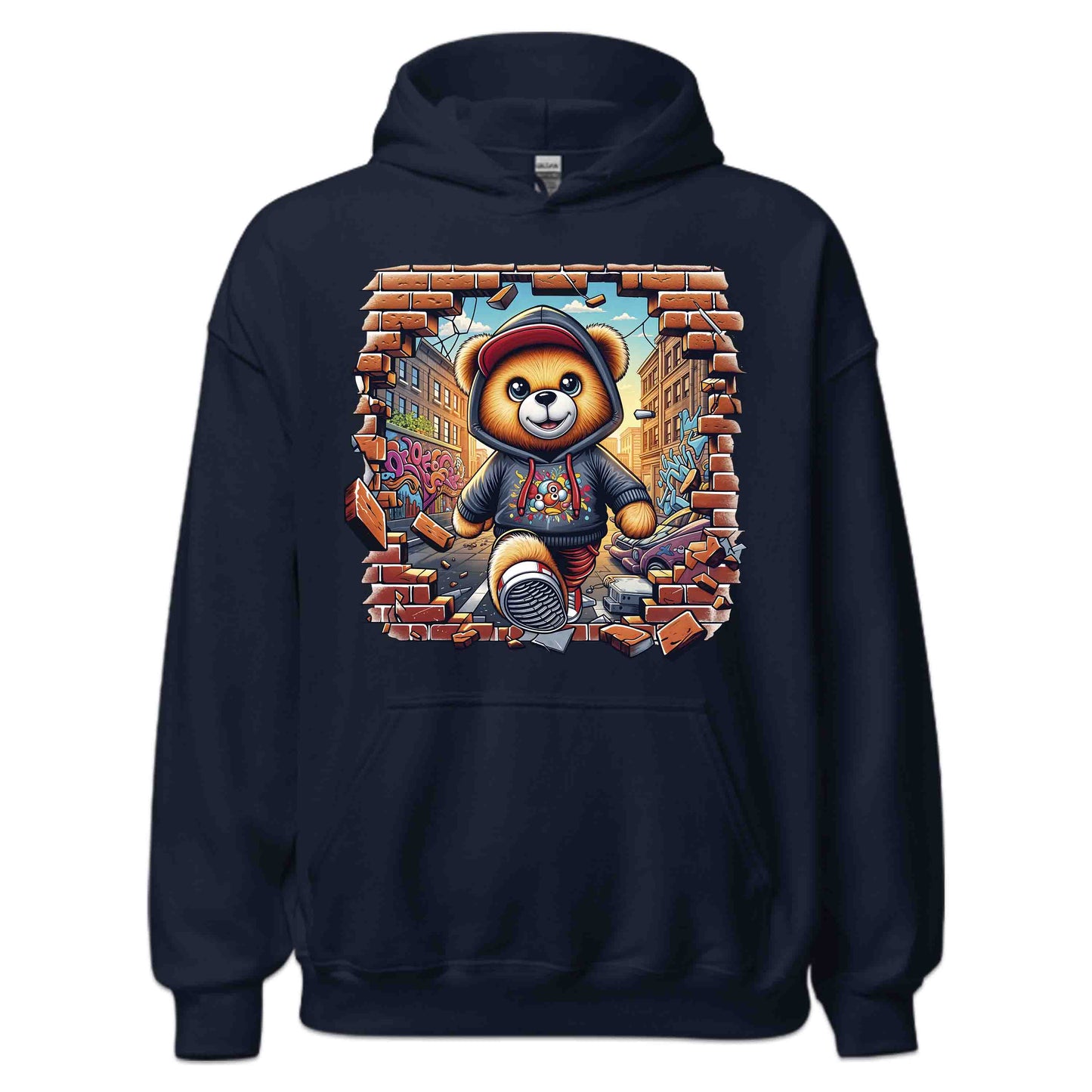 Epic Bear Breaking Through Brick Wall 3D Realistic Bear | PRODUCT CODE: EPBREKNGWLAP
