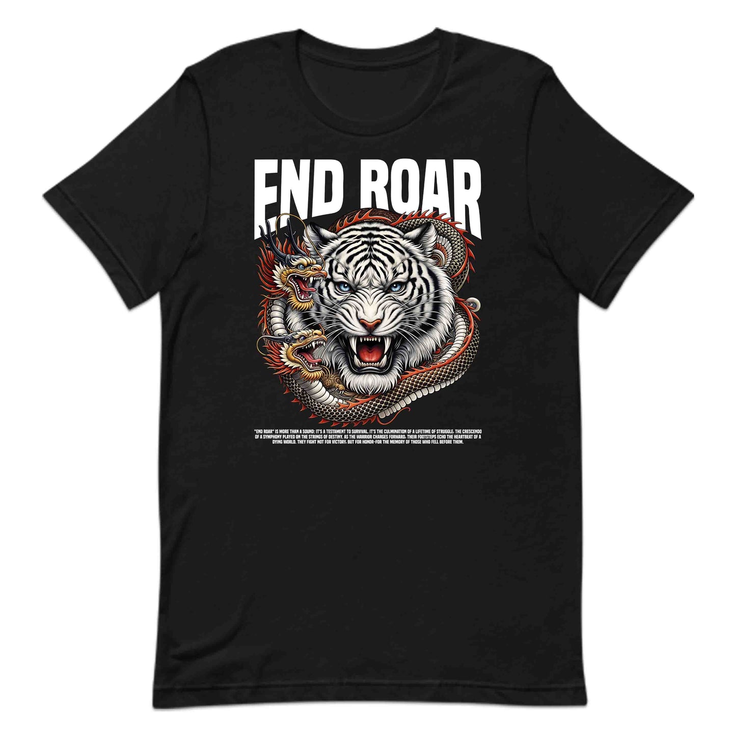 Epic White Tiger and Dragon Roaring Fierce Animal Lovers | PRODUCT CODE: EPCWHTEGRDAN