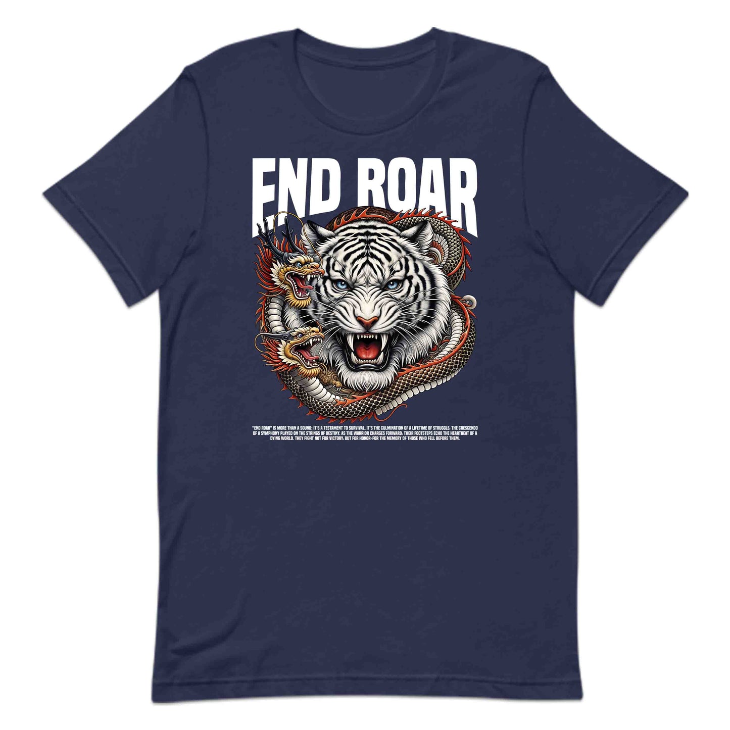 Epic White Tiger and Dragon Roaring Fierce Animal Lovers | PRODUCT CODE: EPCWHTEGRDAN