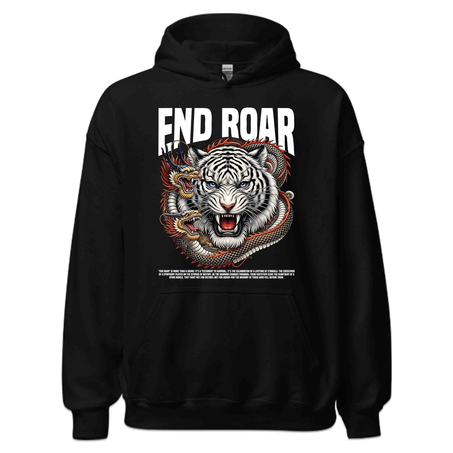 Epic White Tiger and Dragon Roaring Fierce Animal Lovers | PRODUCT CODE: EPCWHTEGRDAN