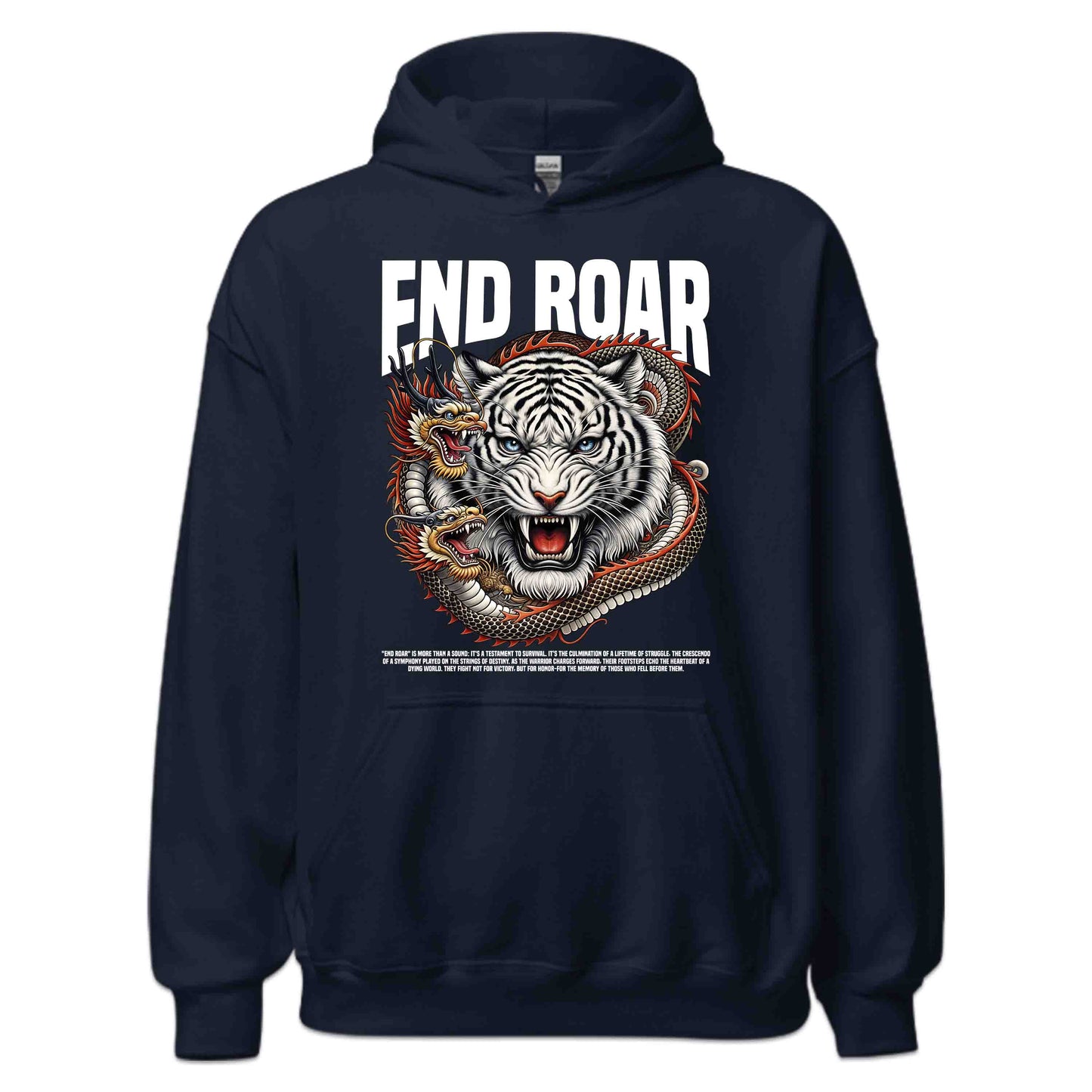 Epic White Tiger and Dragon Roaring Fierce Animal Lovers | PRODUCT CODE: EPCWHTEGRDAN