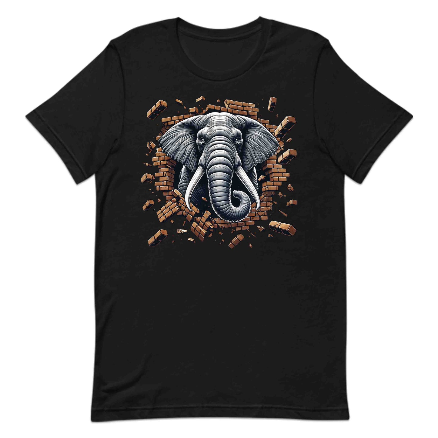 Elephant Breaking Through Wall 3D Realistic Majestic Wildlife-Inspired | PRODUCT CODE: EPHNTBRKGWL