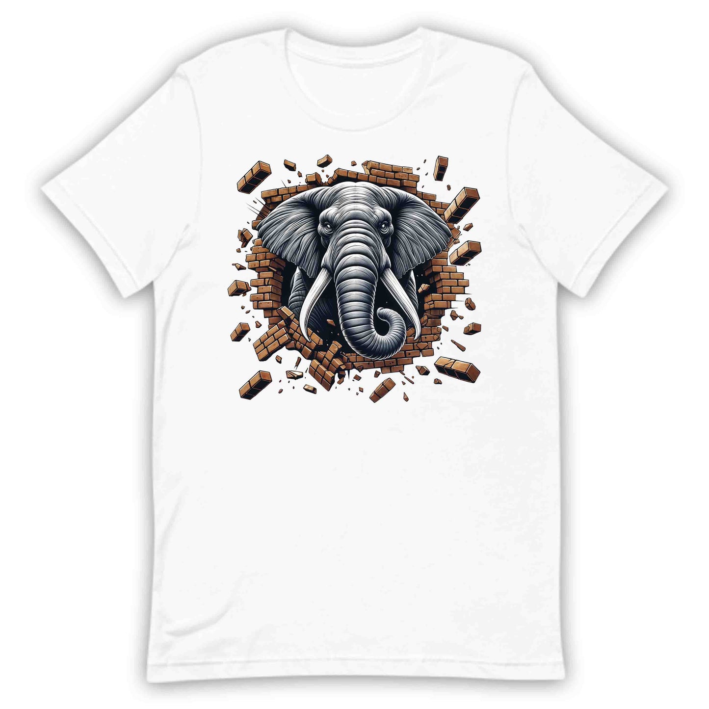 Elephant Breaking Through Wall 3D Realistic Majestic Wildlife-Inspired | PRODUCT CODE: EPHNTBRKGWL