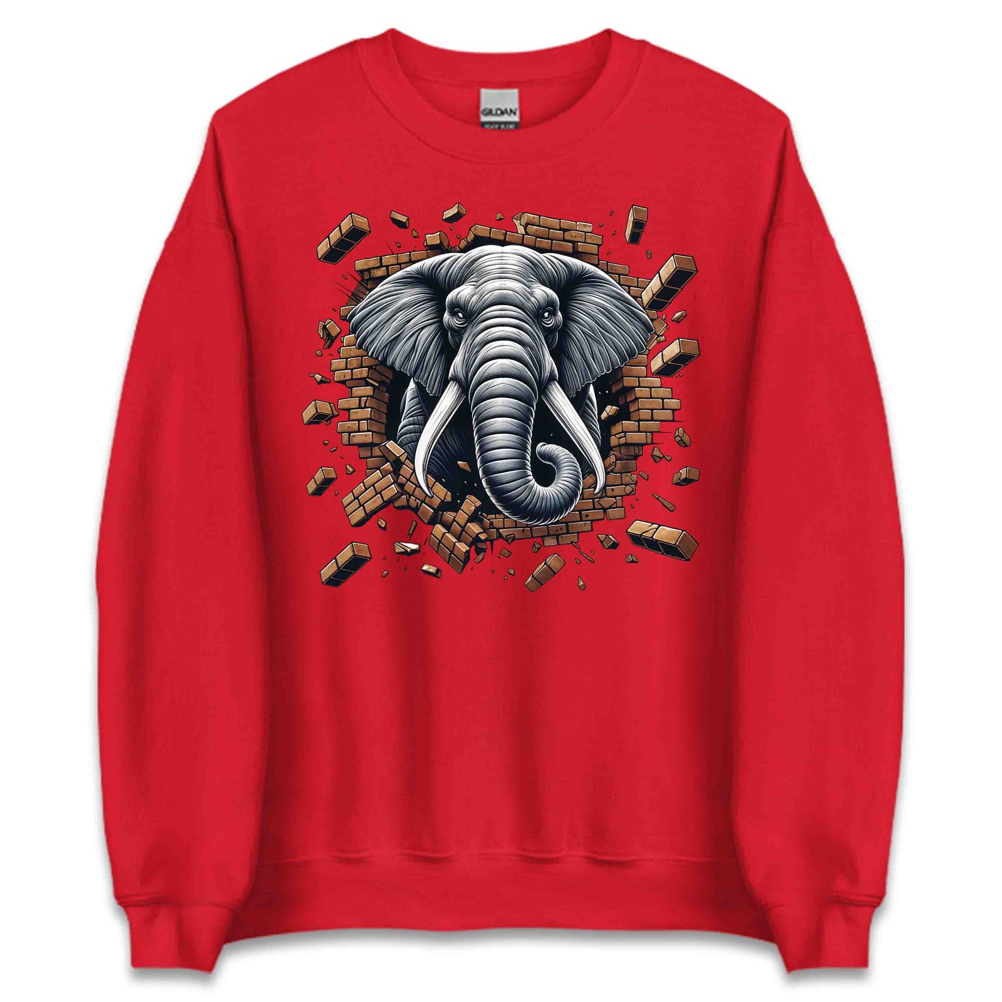 Elephant Breaking Through Wall 3D Realistic Majestic Wildlife-Inspired | PRODUCT CODE: EPHNTBRKGWL