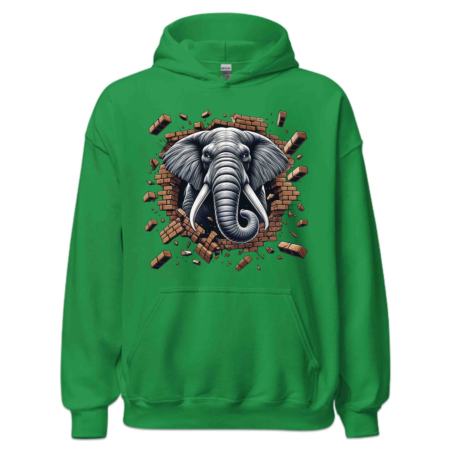 Elephant Breaking Through Wall 3D Realistic Majestic Wildlife-Inspired | PRODUCT CODE: EPHNTBRKGWL