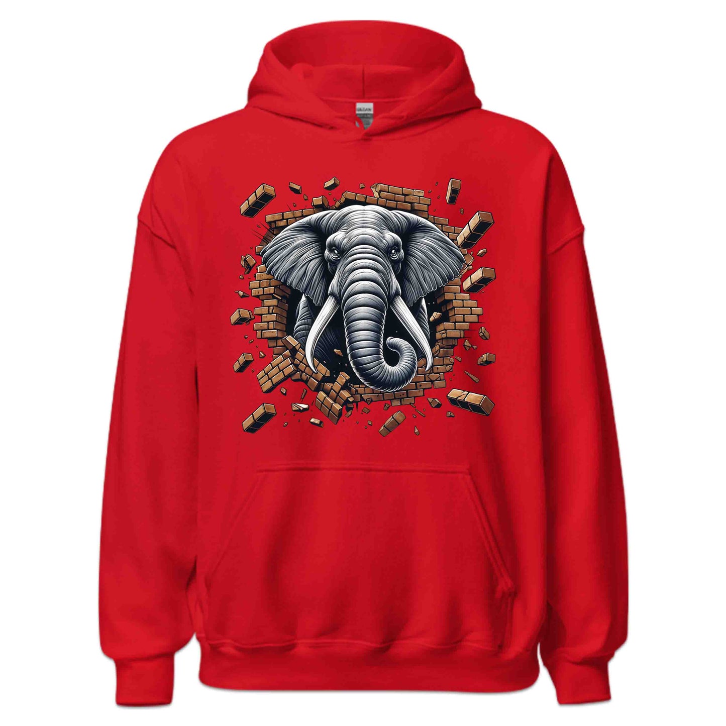 Elephant Breaking Through Wall 3D Realistic Majestic Wildlife-Inspired | PRODUCT CODE: EPHNTBRKGWL