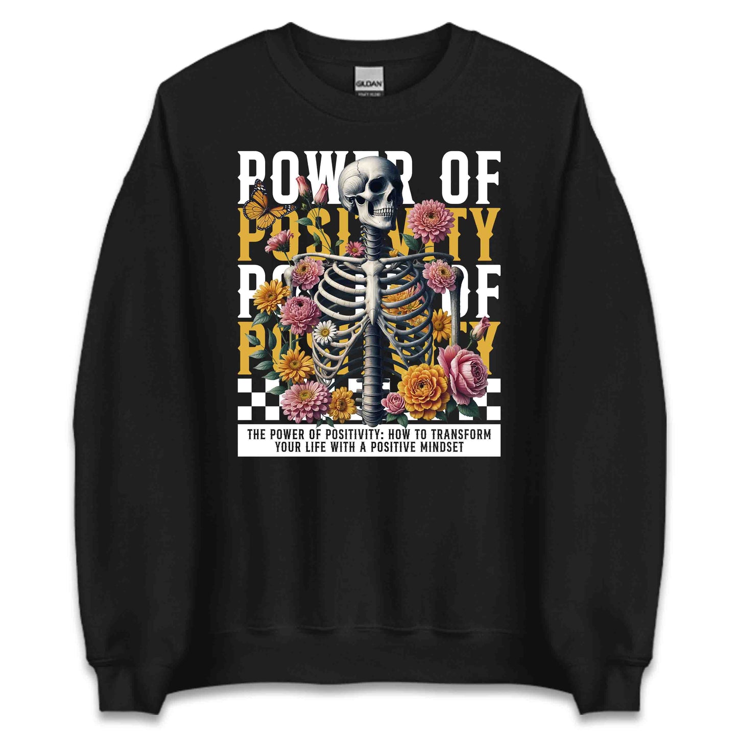 Empowered Skeleton Floral Power of Positivity Blooming Flowers | PRODUCT CODE: EPMWDSKLNFLO