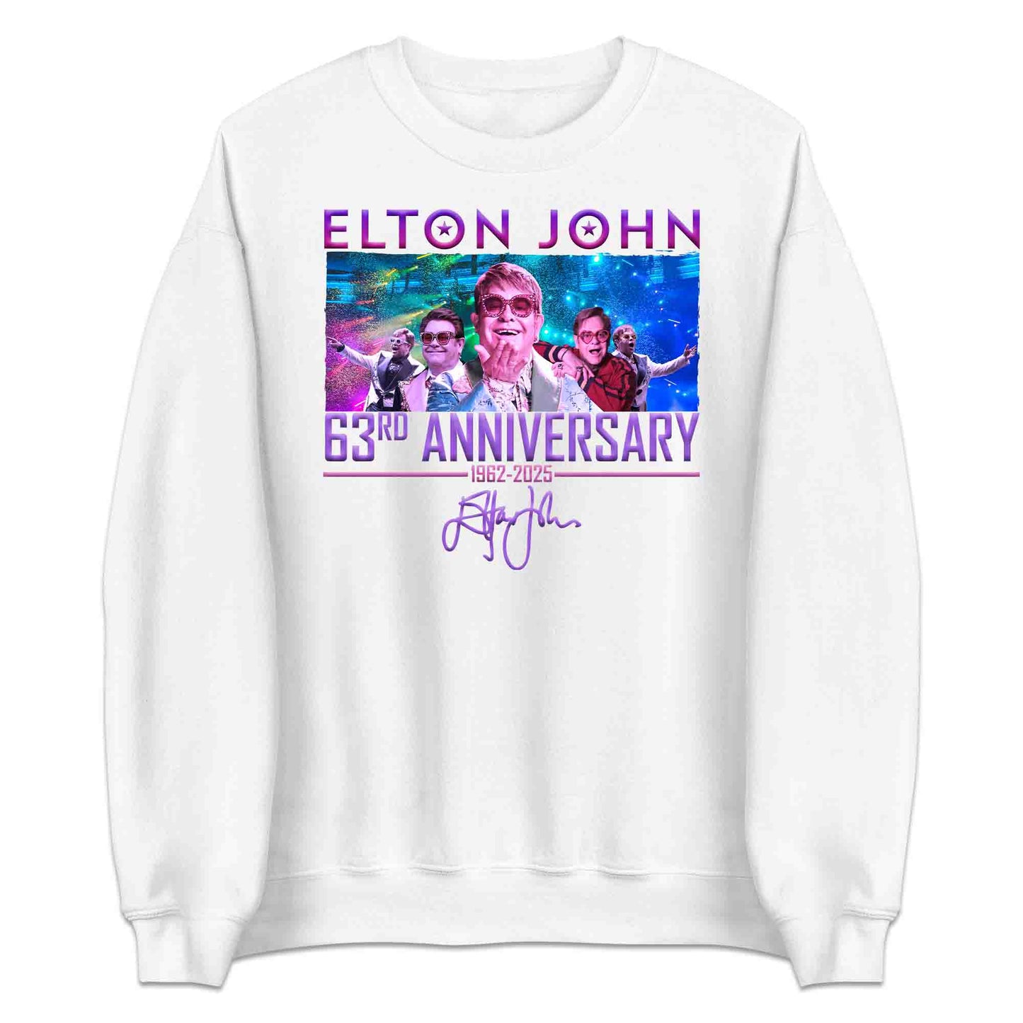 Elton John 63rd Anniversary T-Shirt, Jumper & Hoodie – Legendary Music Tribute (1962–2025) with Retro Pop Magic & Signature Flair | PRODUCT CODE: ERTJLKS