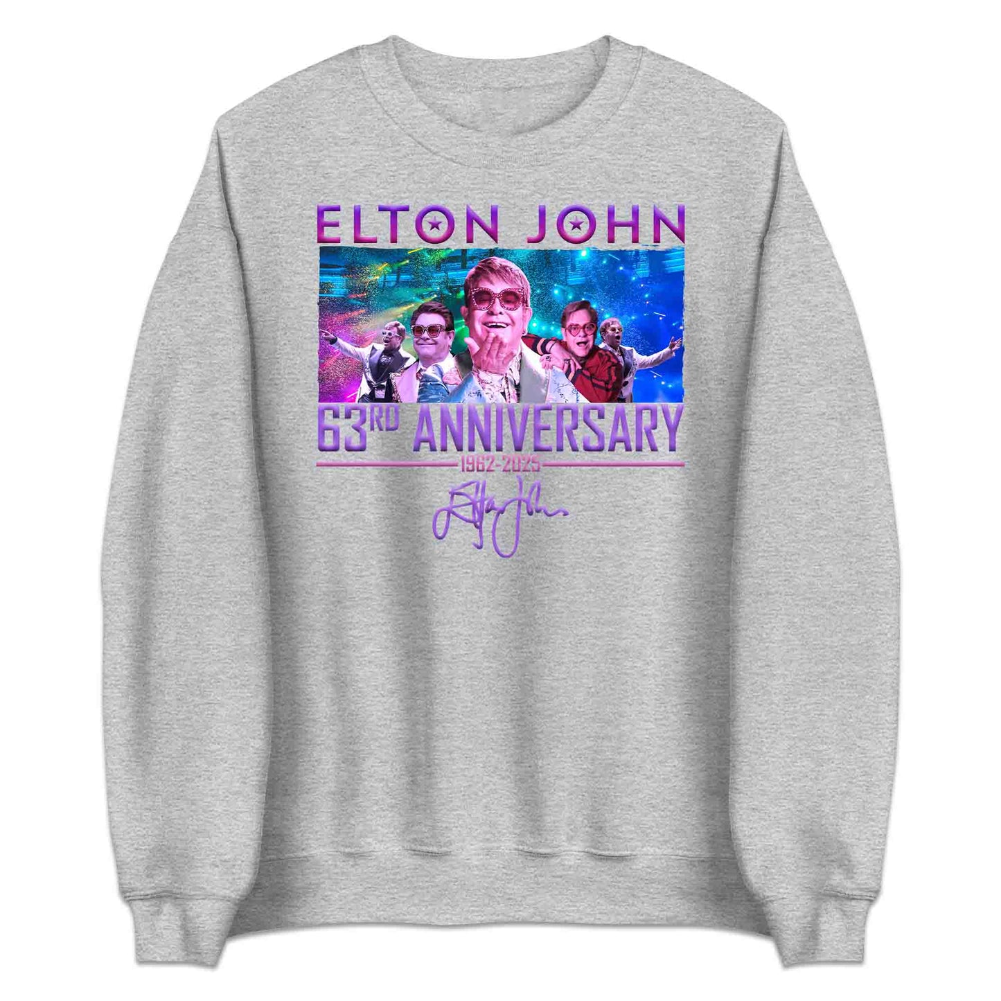 Elton John 63rd Anniversary T-Shirt, Jumper & Hoodie – Legendary Music Tribute (1962–2025) with Retro Pop Magic & Signature Flair | PRODUCT CODE: ERTJLKS