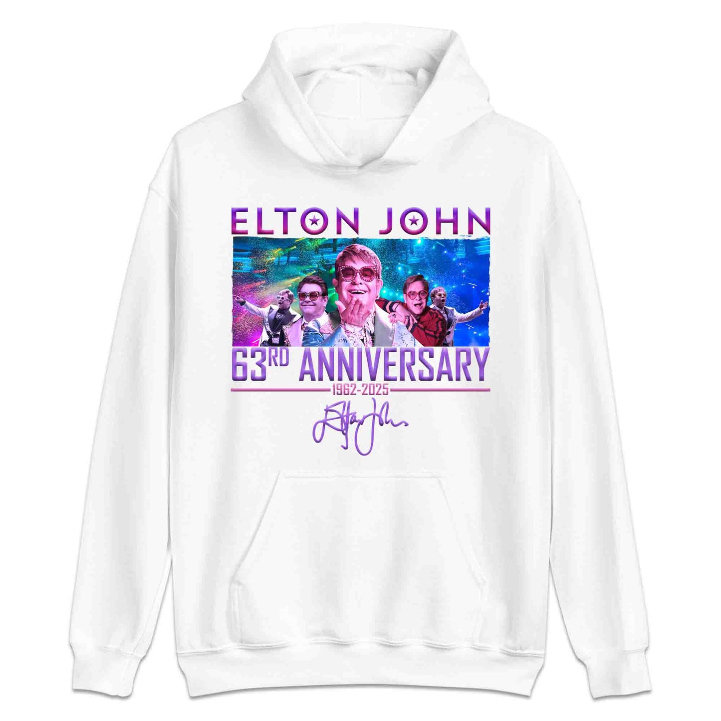 Elton John 63rd Anniversary T-Shirt, Jumper & Hoodie – Legendary Music Tribute (1962–2025) with Retro Pop Magic & Signature Flair | PRODUCT CODE: ERTJLKS