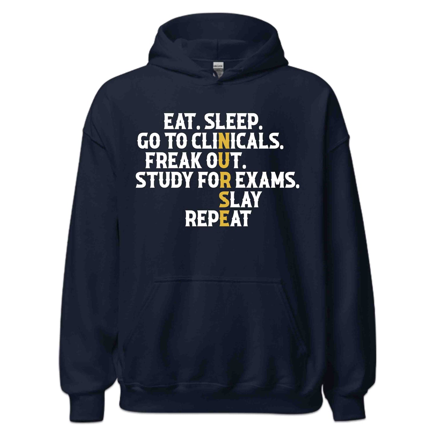 Eat Sleep Clinicals Freak Out Repeat Nursing Medical Humor | PRODUCT CODE: ETASLPCHFRK