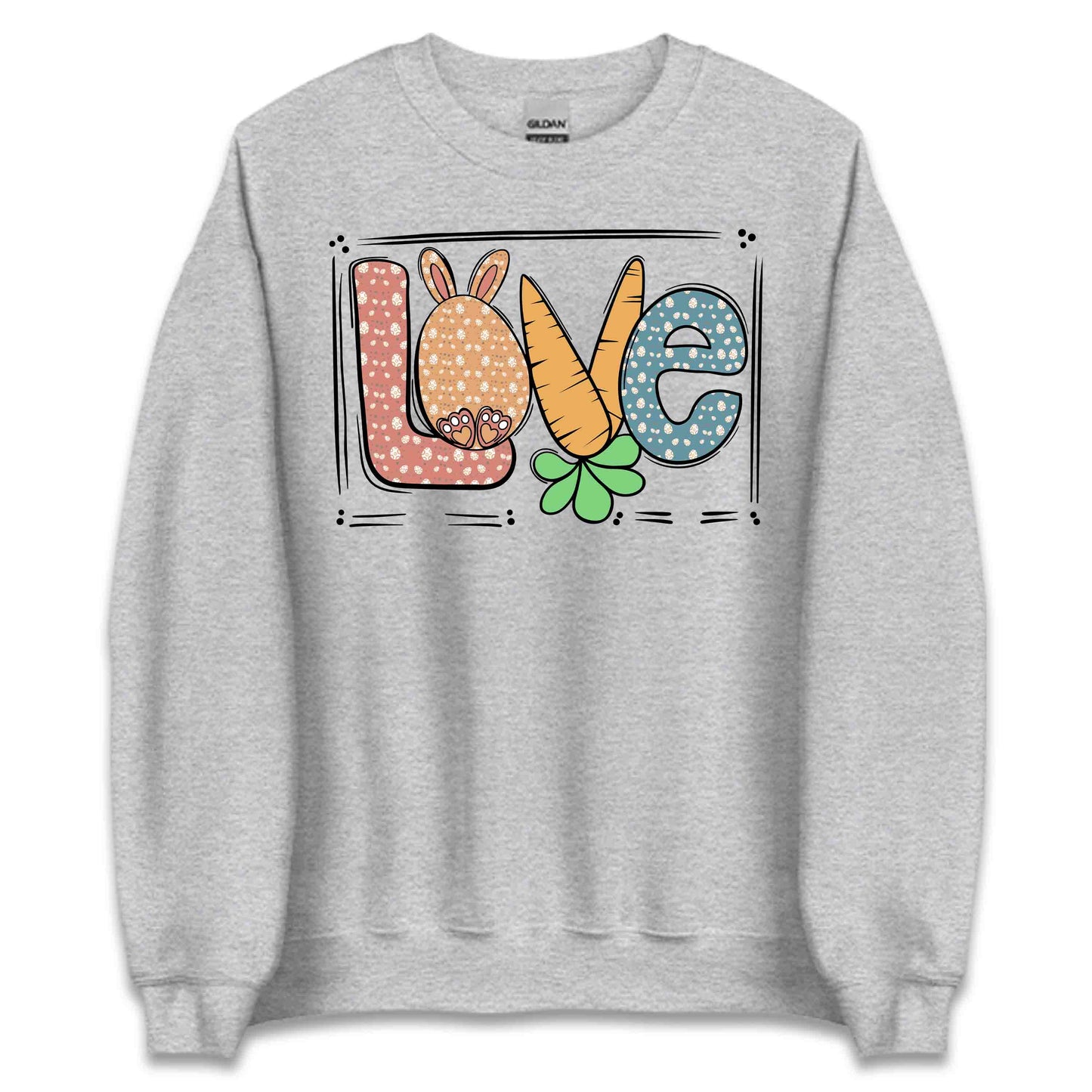 Easter Bunny Love Easter Egg Hunt Cute Rabbit and Carrot | PRODUCT CODE: ETSBYNLVRATCO