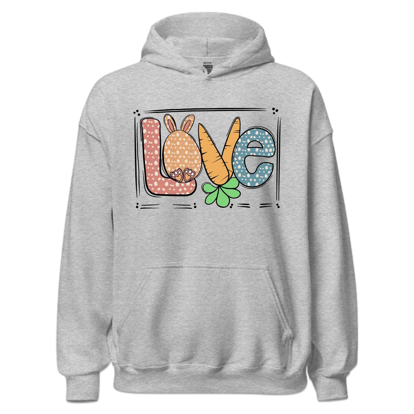 Easter Bunny Love Easter Egg Hunt Cute Rabbit and Carrot | PRODUCT CODE: ETSBYNLVRATCO