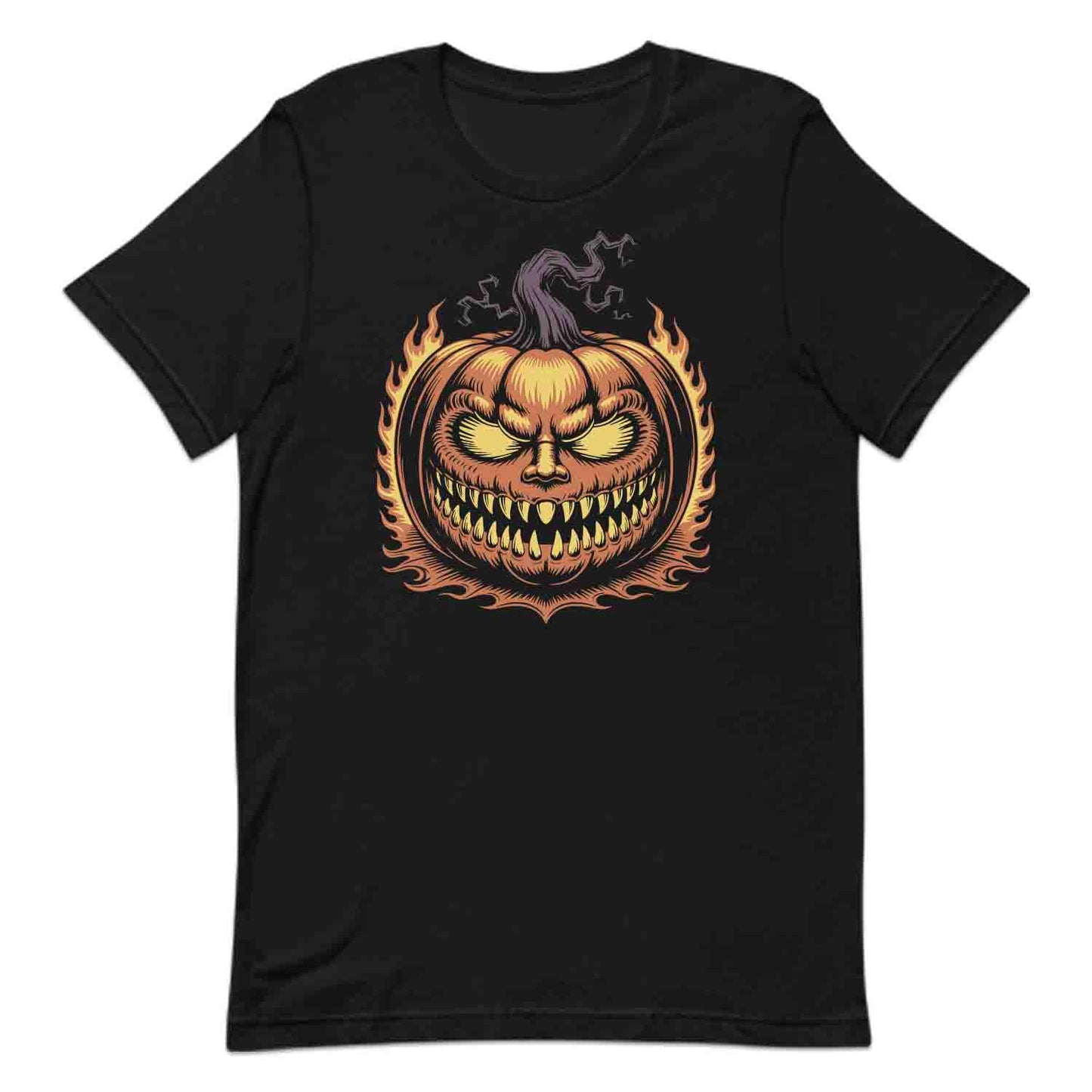 Evil Pumpkin Face T-Shirt, Creepy Jack-O’-Lantern Sweatshirt, Scary Horror Hoodie | PRODUCT CODE: EVLASHOHFV