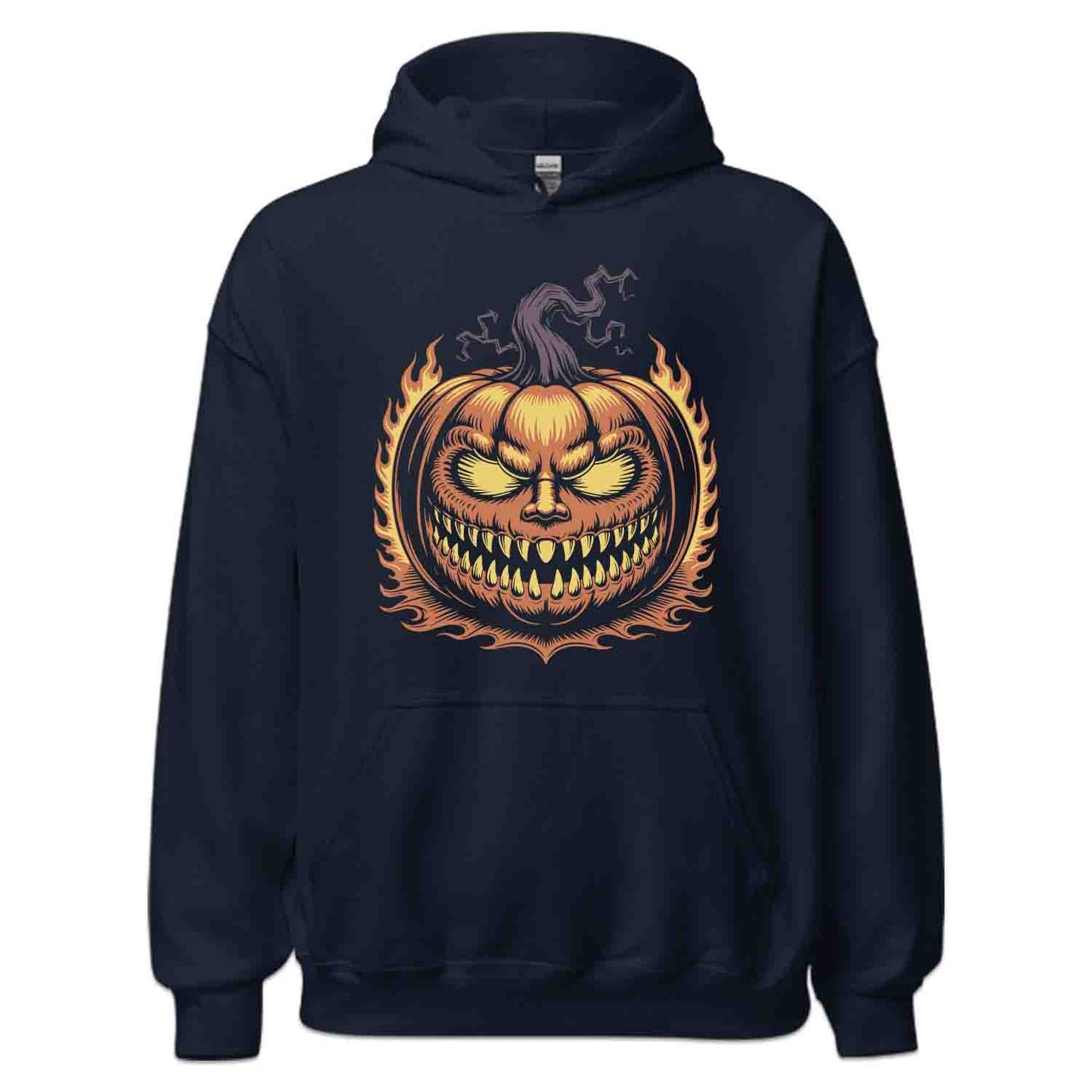 Evil Pumpkin Face T-Shirt, Creepy Jack-O’-Lantern Sweatshirt, Scary Horror Hoodie | PRODUCT CODE: EVLASHOHFV